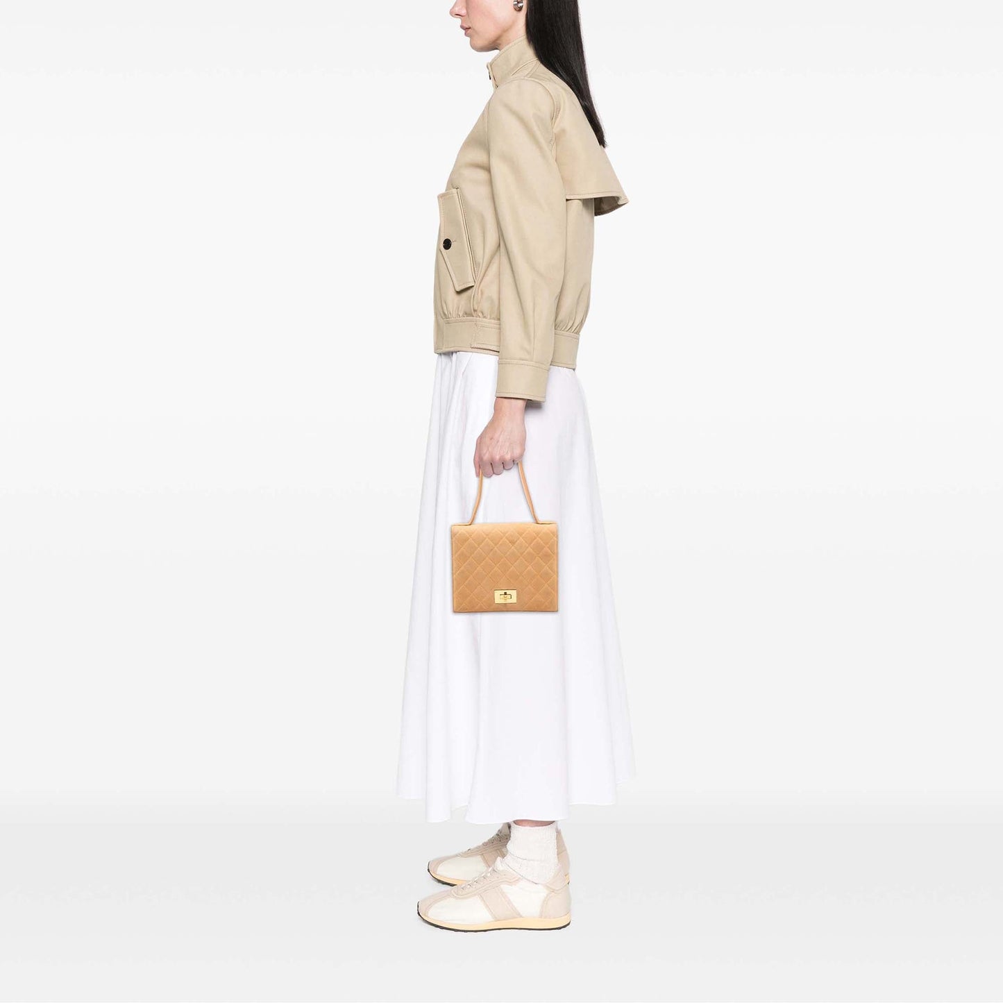 Chanel Quilted Suede Rita Flap