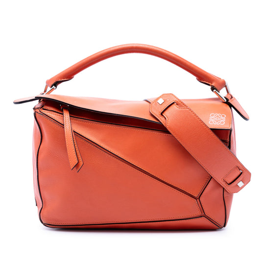 LOEWE Medium Calfskin Puzzle Satchel