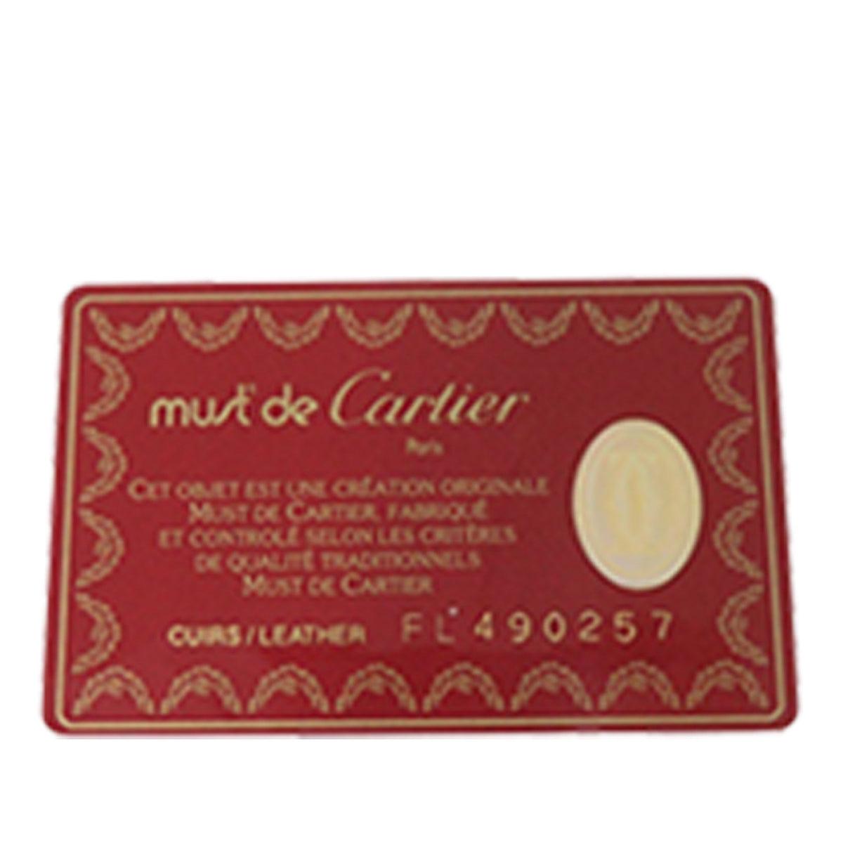 Cartier Leather Must De Cartier Handbag