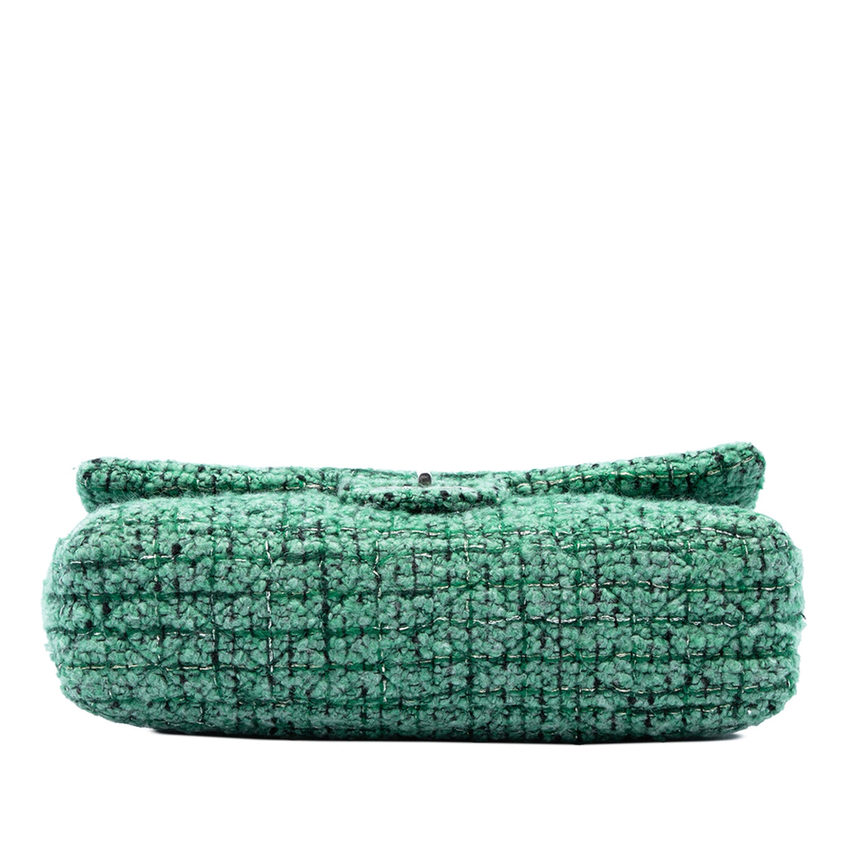 Chanel Jumbo Quilted Tweed Reissue 2.55 Easy Messenger Flap — Green