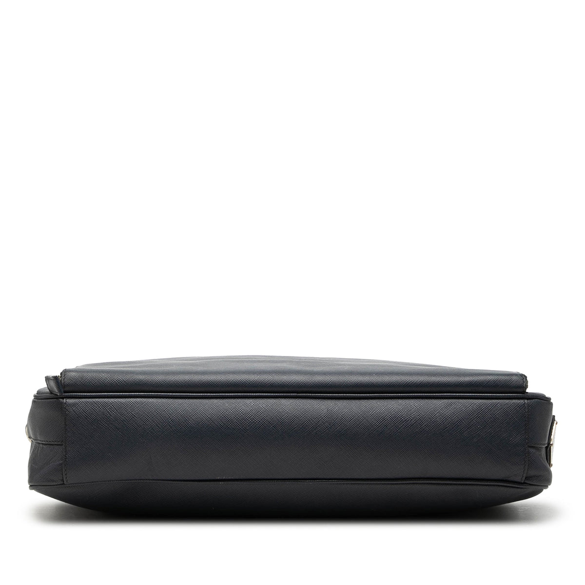 Prada Saffiano Cuir Travel Front Zip Pocket Briefcase