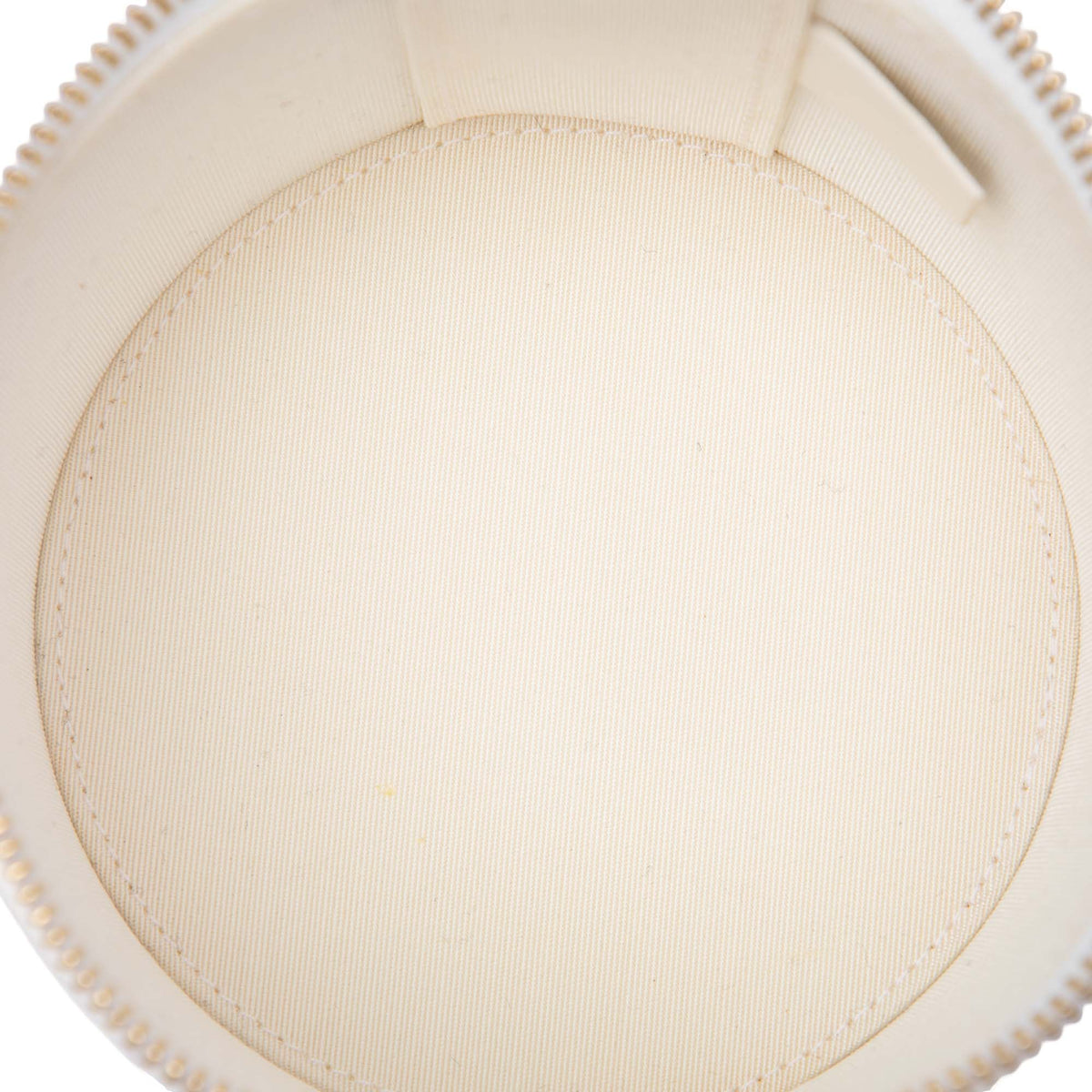 Chanel Quilted Lambskin Chain and Charm Vanity Case — White