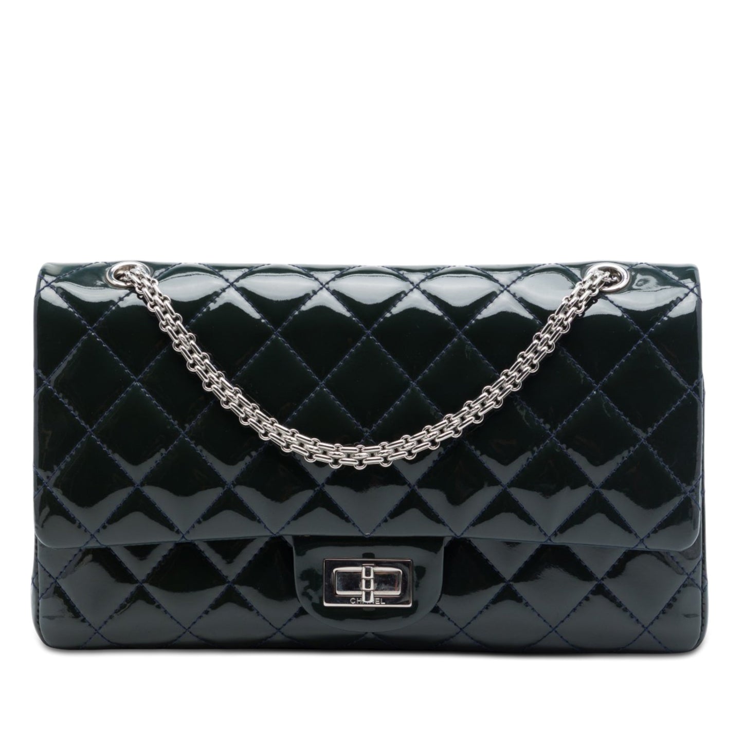 Chanel Quilted Patent Reissue 2.55 Double Flap 227