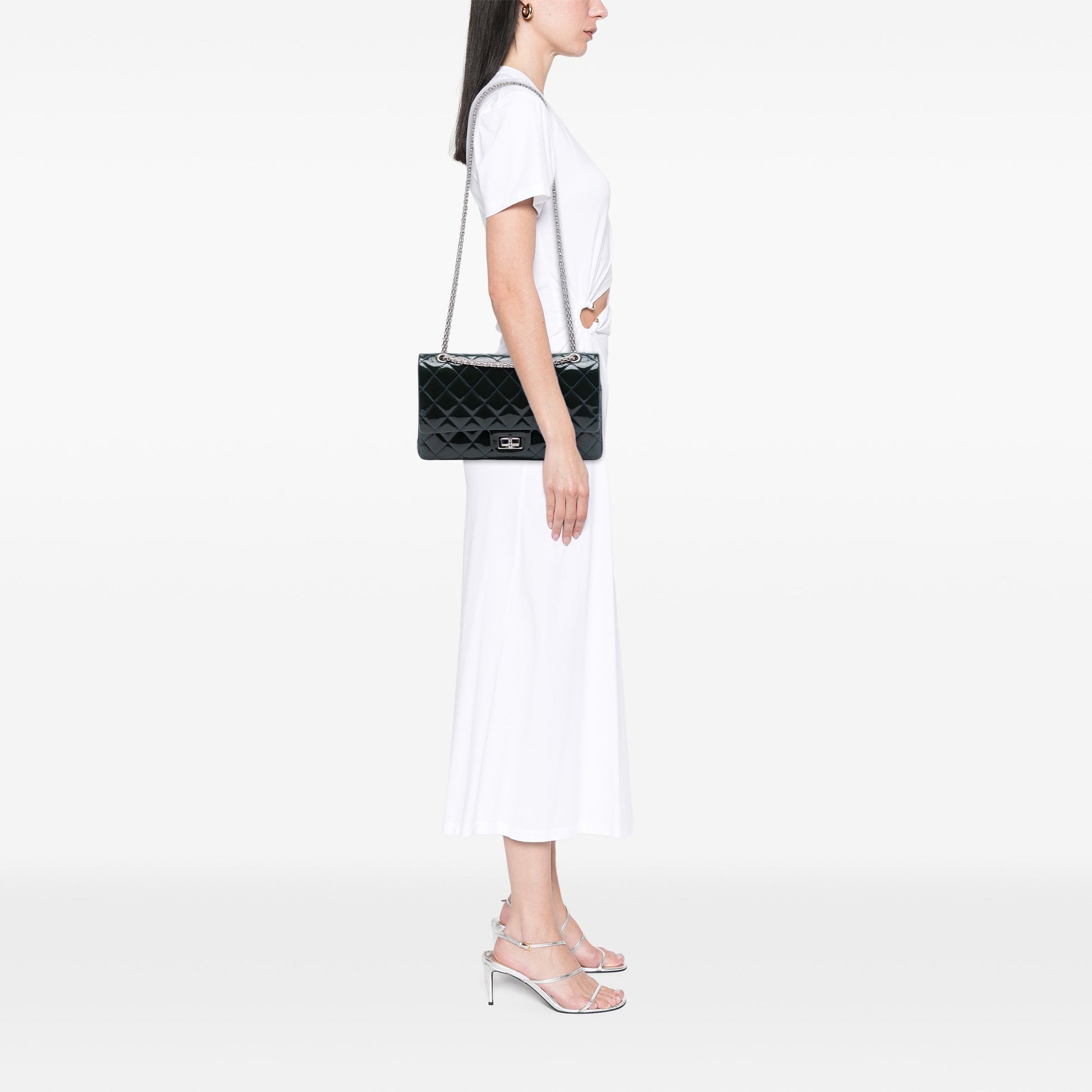 Chanel Quilted Patent Reissue 2.55 Double Flap 227