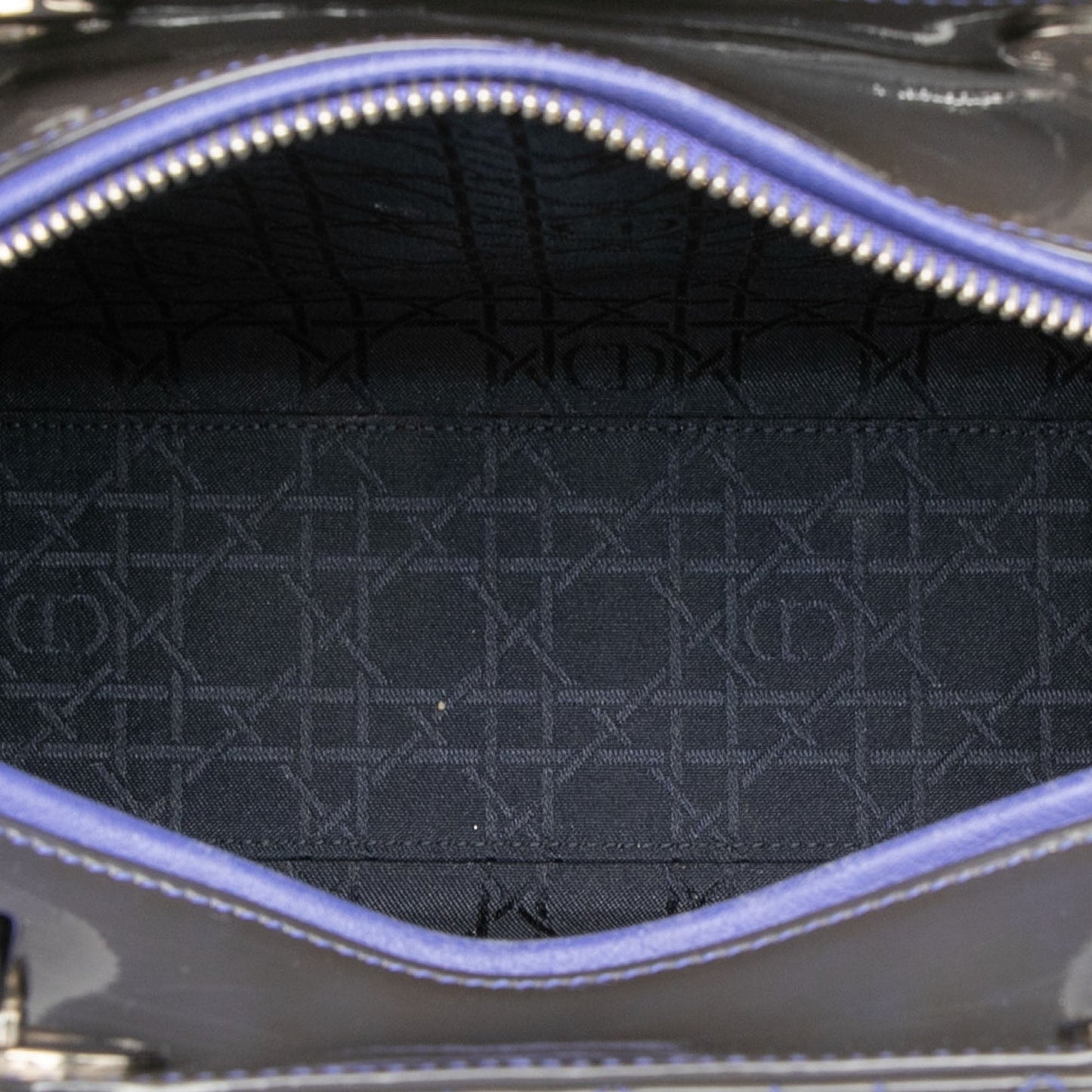 Dior Large Patent Cannage Lady Dior