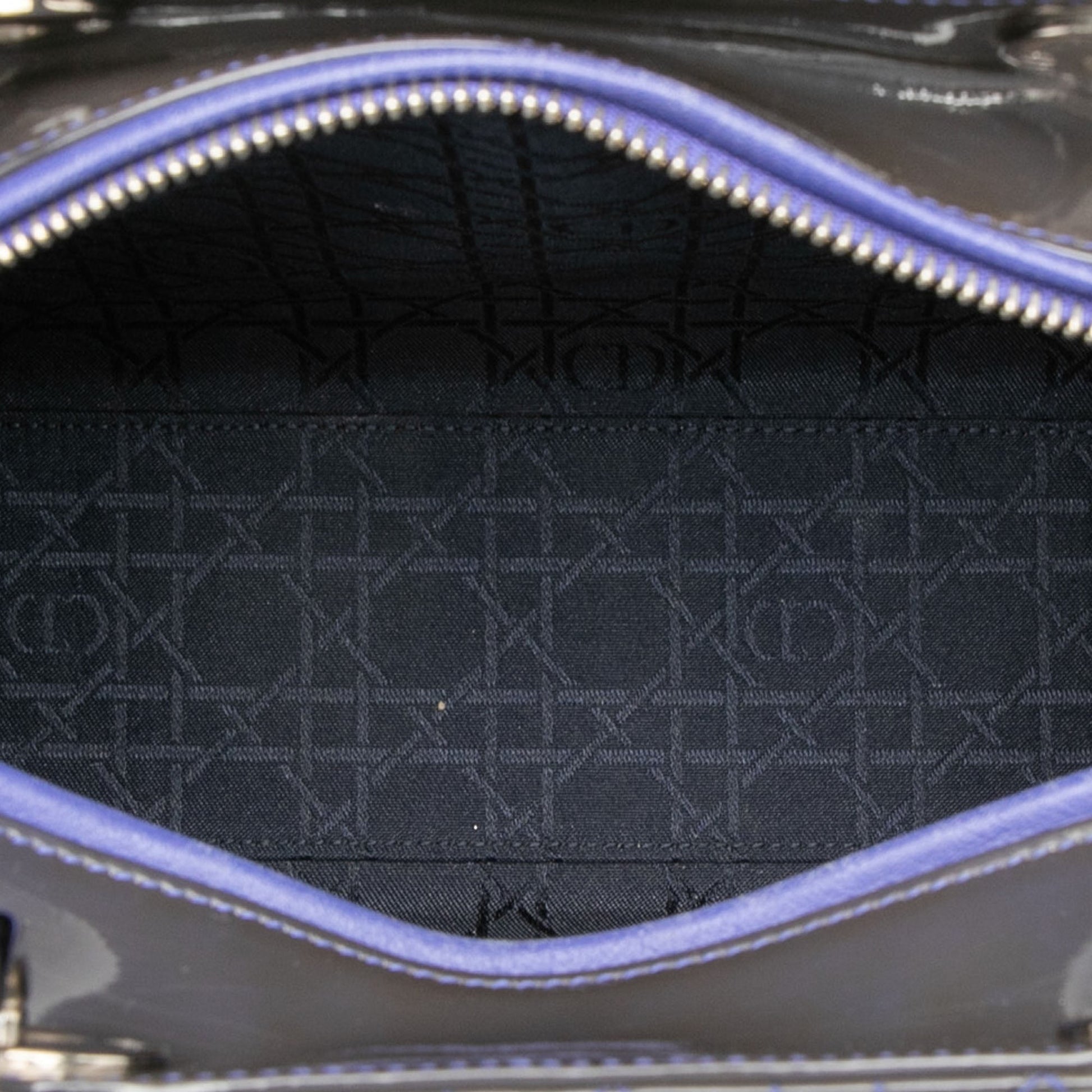 Dior Large Patent Cannage Lady Dior
