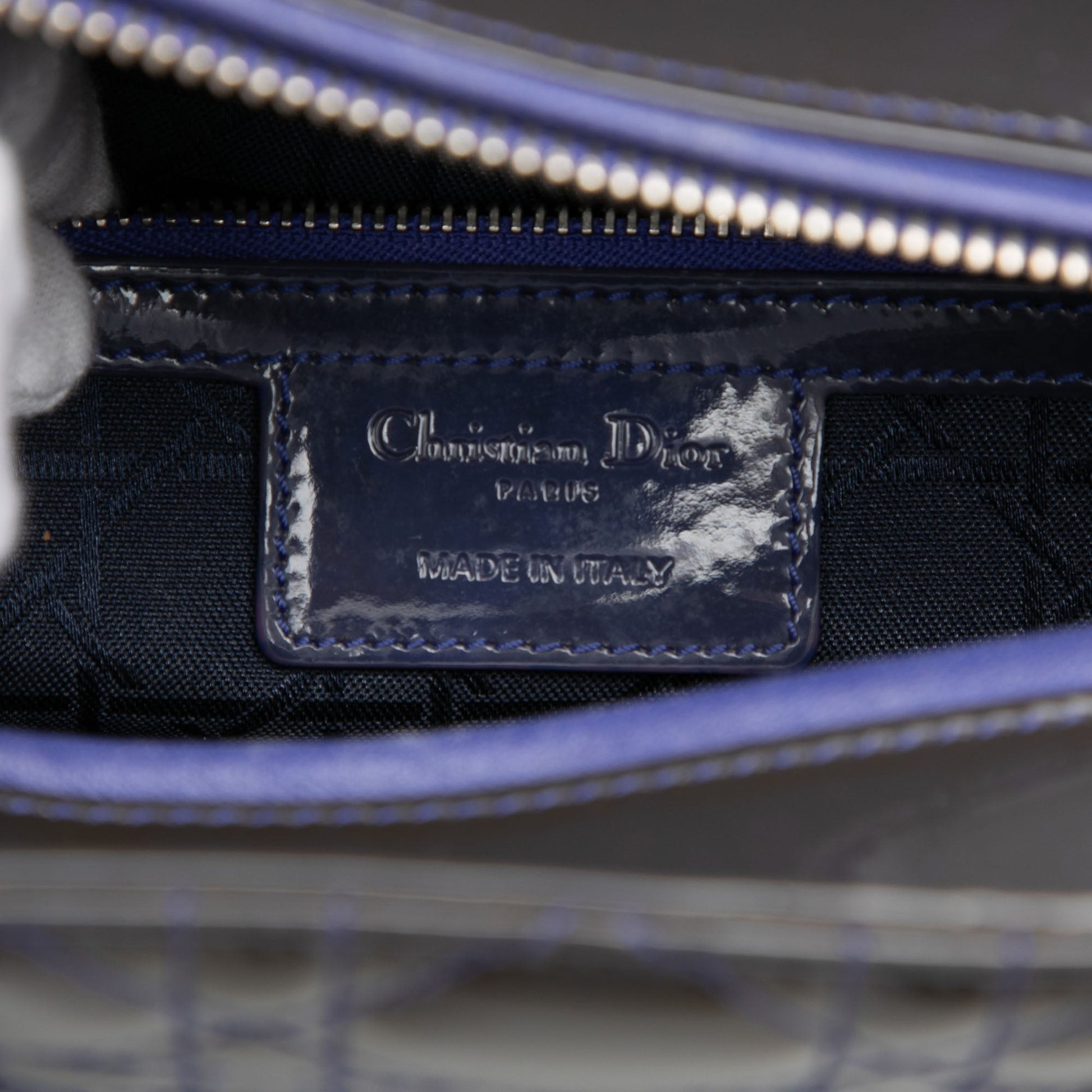Dior Large Patent Cannage Lady Dior
