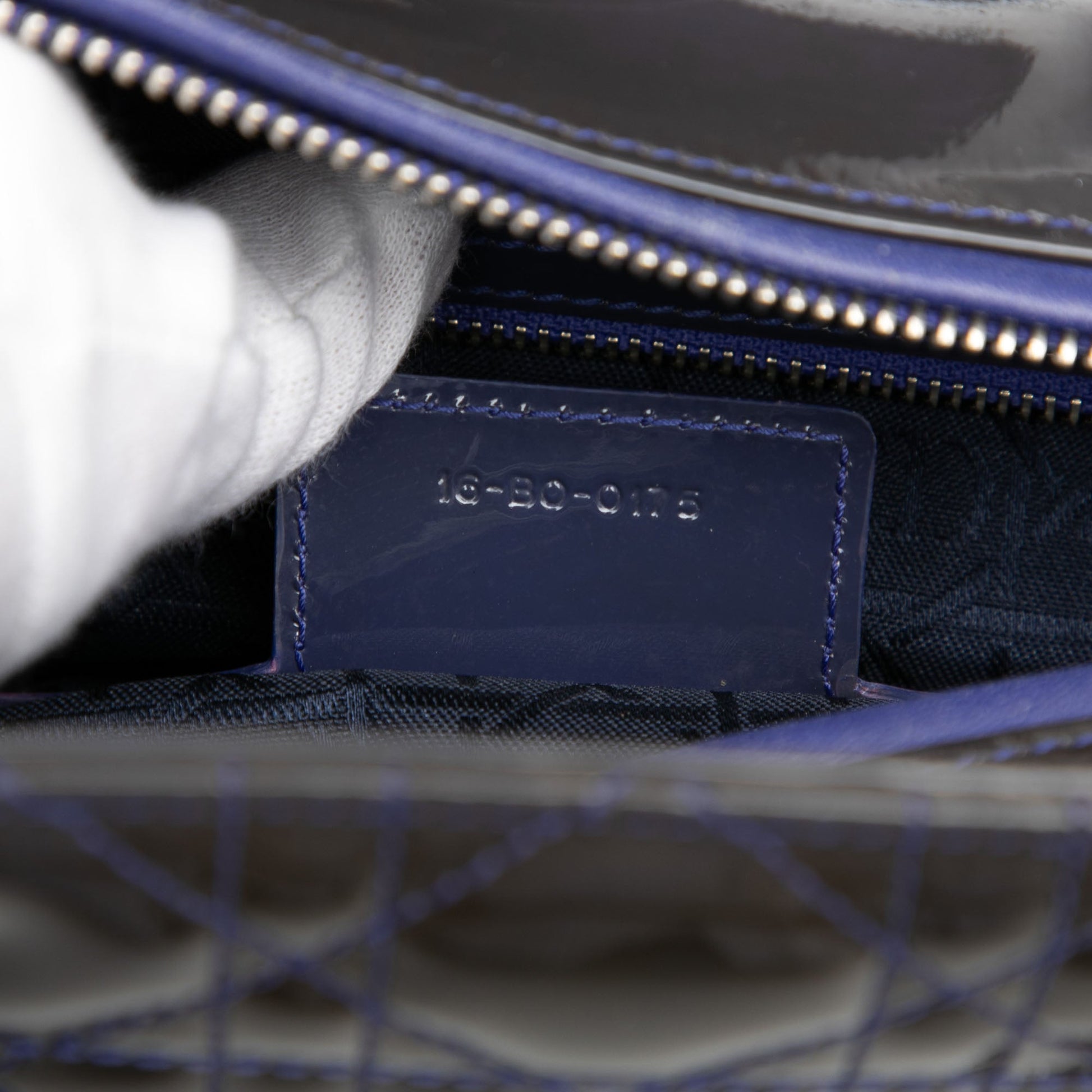 Dior Large Patent Cannage Lady Dior
