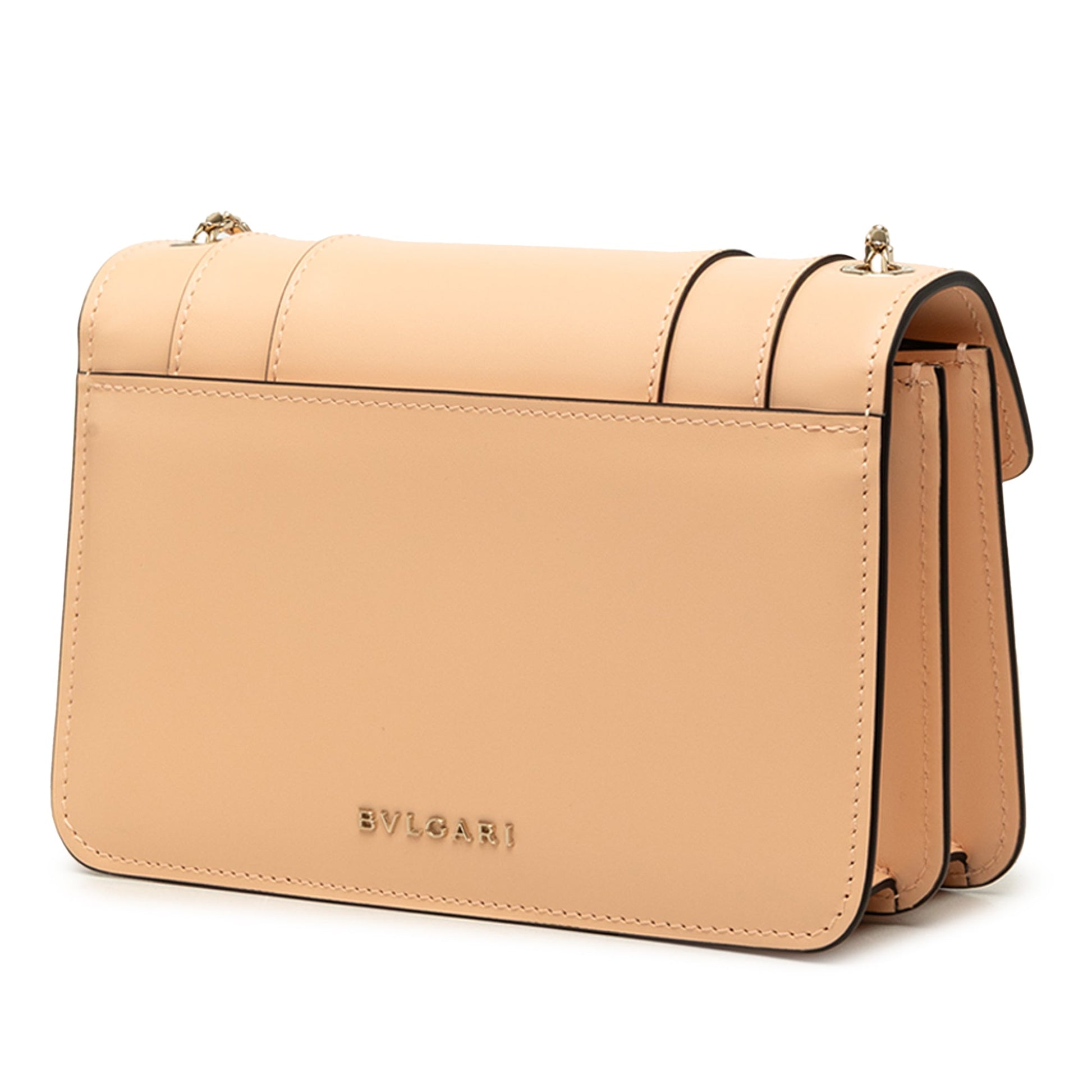 Bvlgari Small Leather Serpenti Forever Chain Crossbody