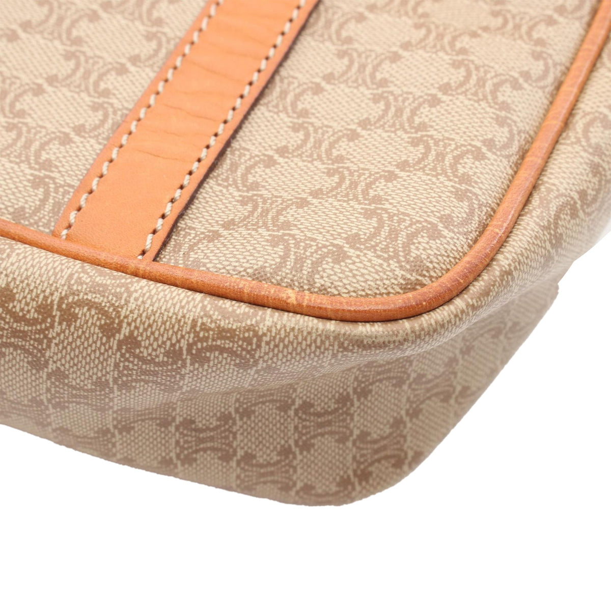 Celine Macadam Coated Canvas Tote — Beige