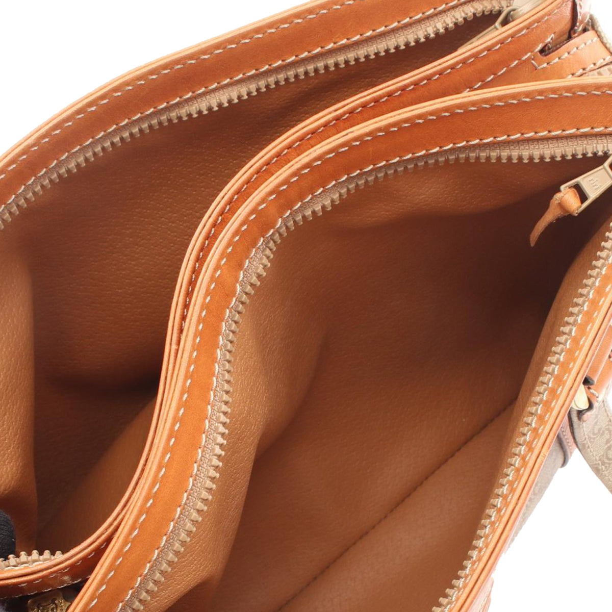 Celine Macadam Coated Canvas Tote — Beige