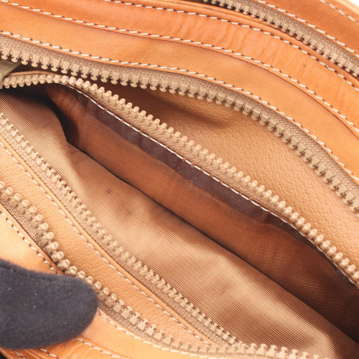 Celine Macadam Coated Canvas Tote — Beige