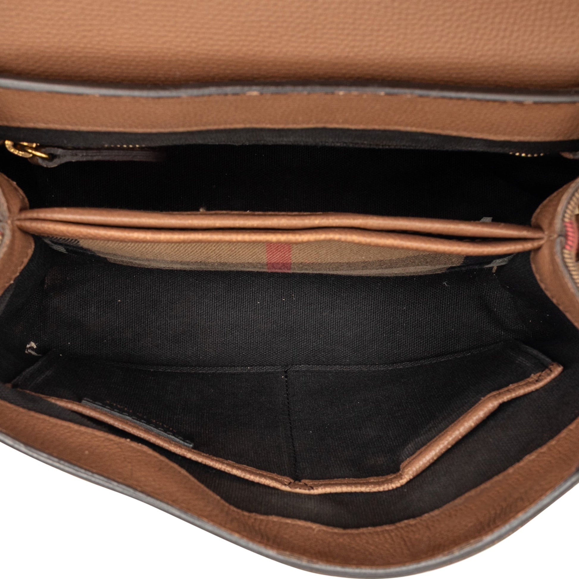 Burberry Small Calfskin and House Check Camberley Satchel