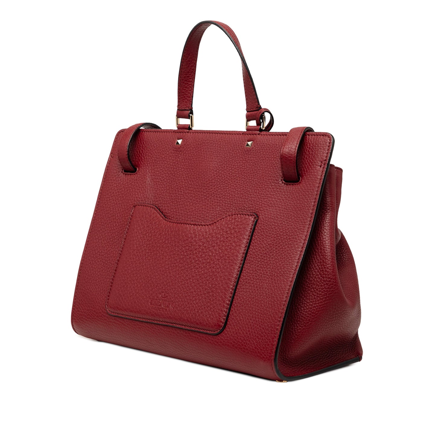 Valentino Large Pebbled Calfskin JoyLock Satchel