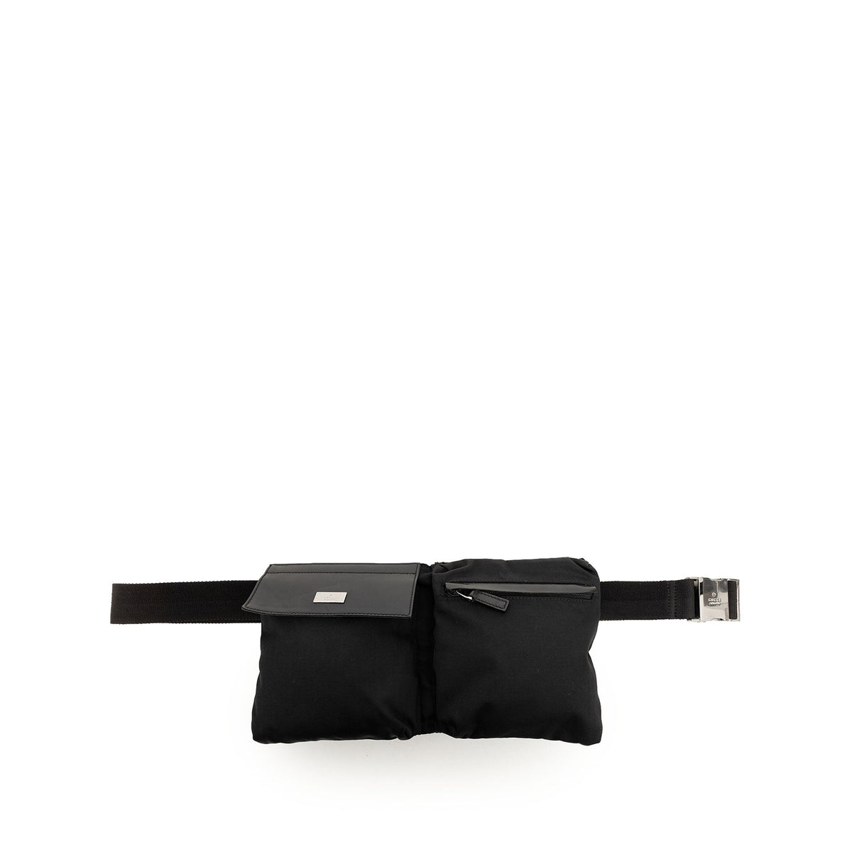 Gucci Nylon Double Pocket Belt Bag