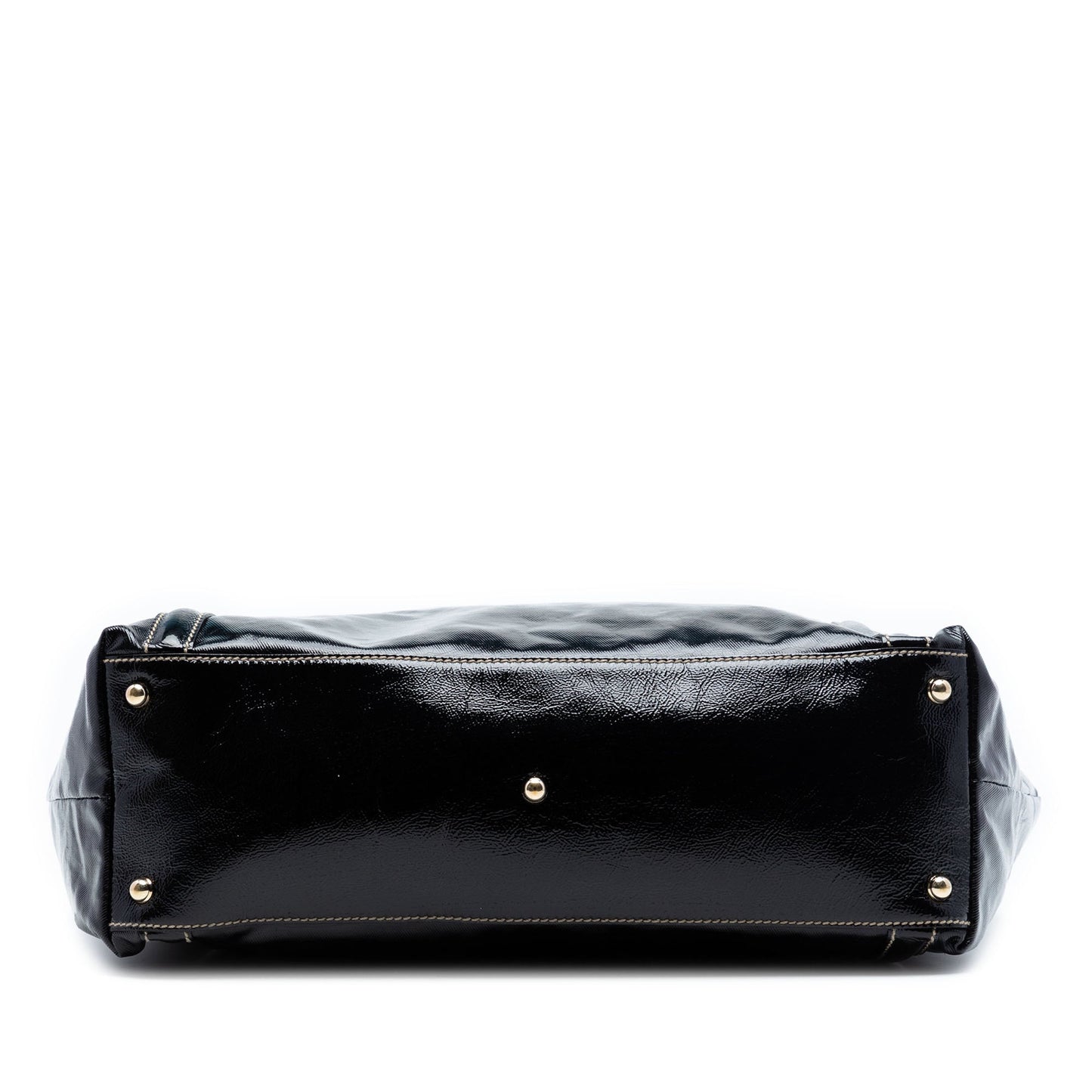 Gucci Patent Dialux Britt Web Tote