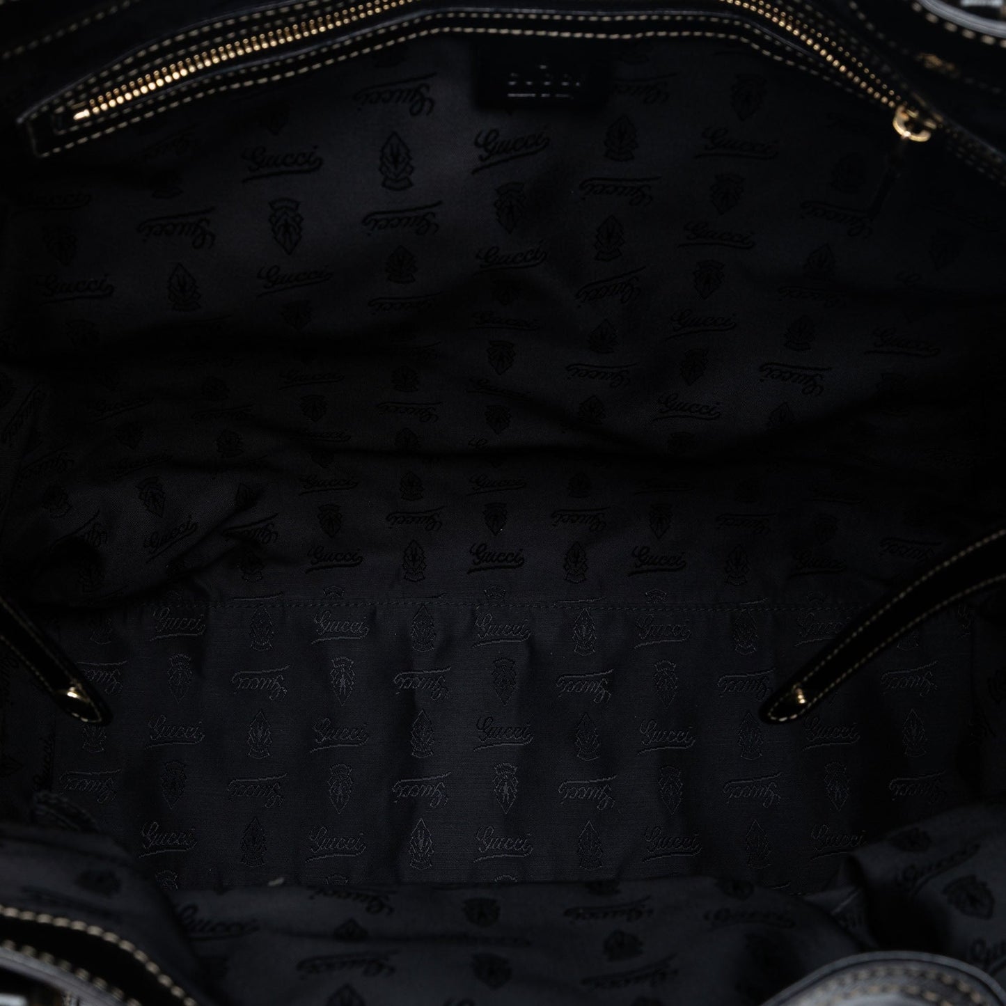 Gucci Patent Dialux Britt Web Tote