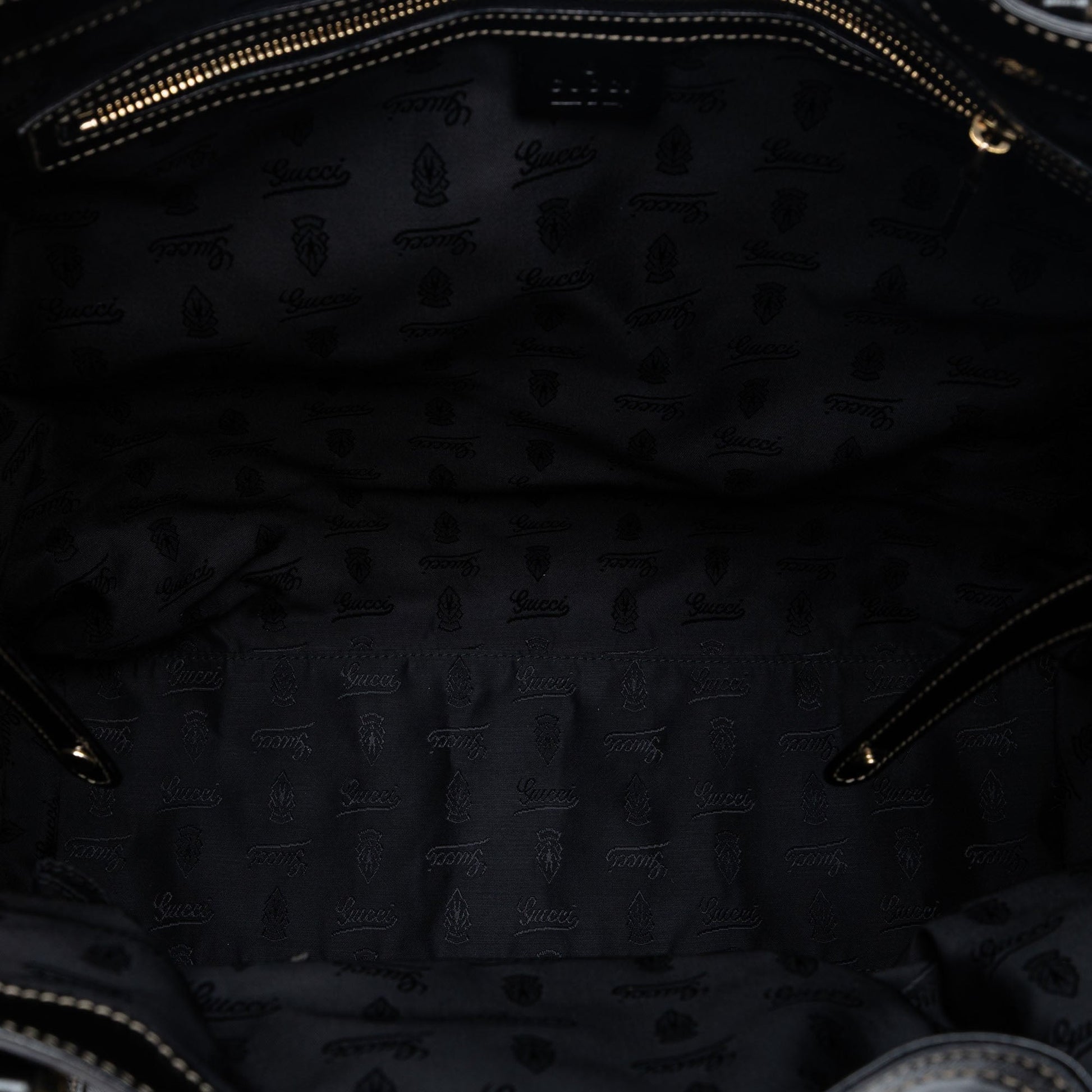 Gucci Patent Dialux Britt Web Tote