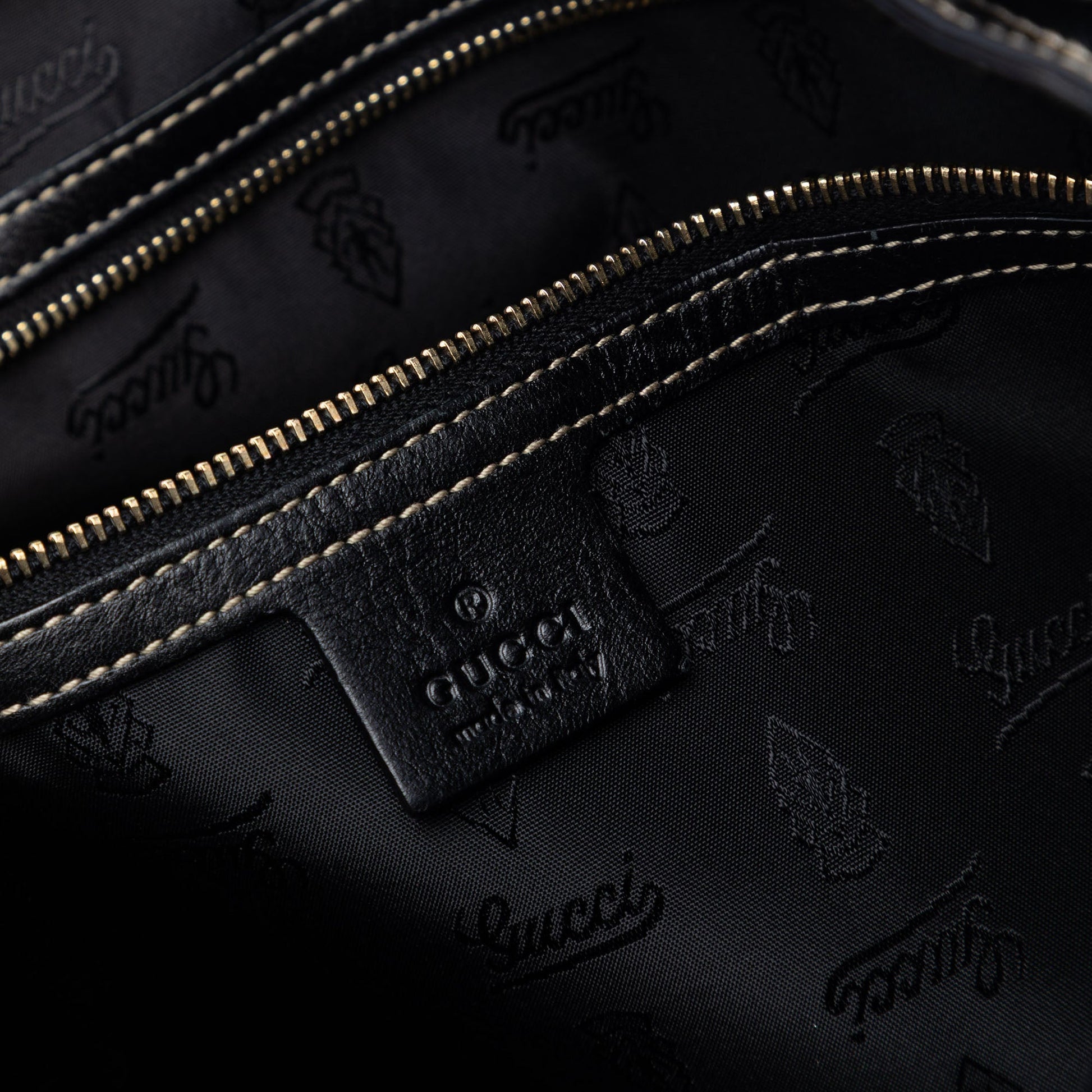 Gucci Patent Dialux Britt Web Tote