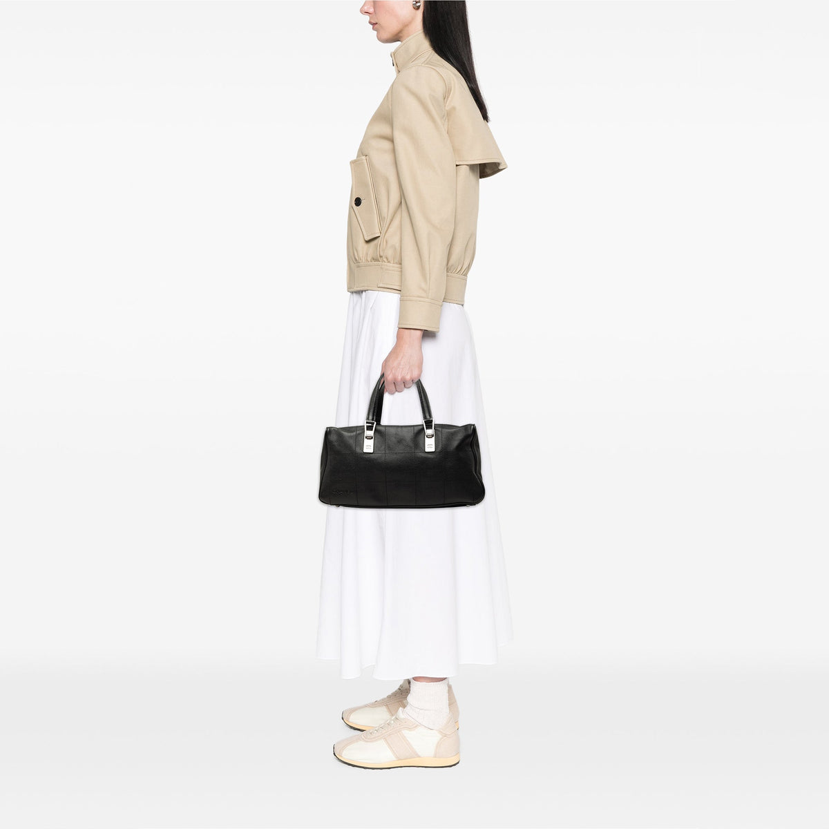 Chanel CC Caviar Square Stitch Handbag