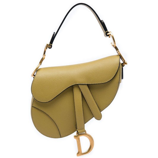 Dior Mini Grained Calfskin Saddle Bag