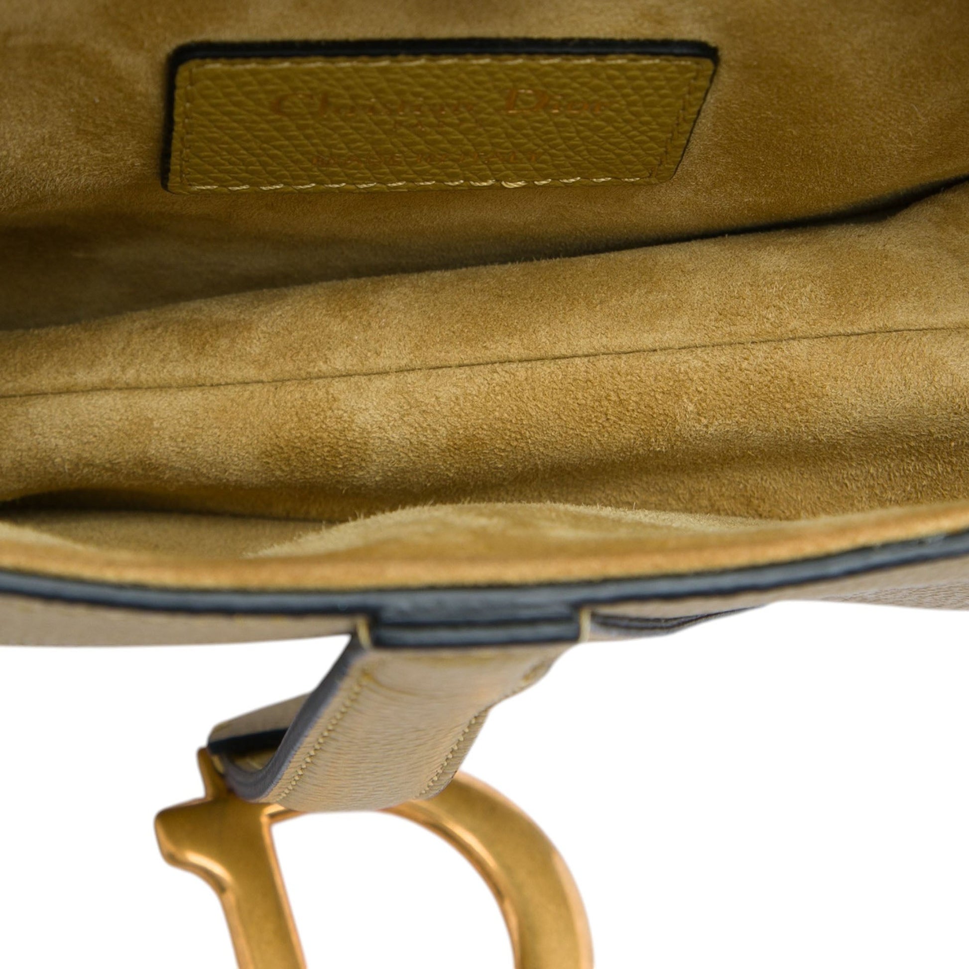 Dior Mini Grained Calfskin Saddle Bag