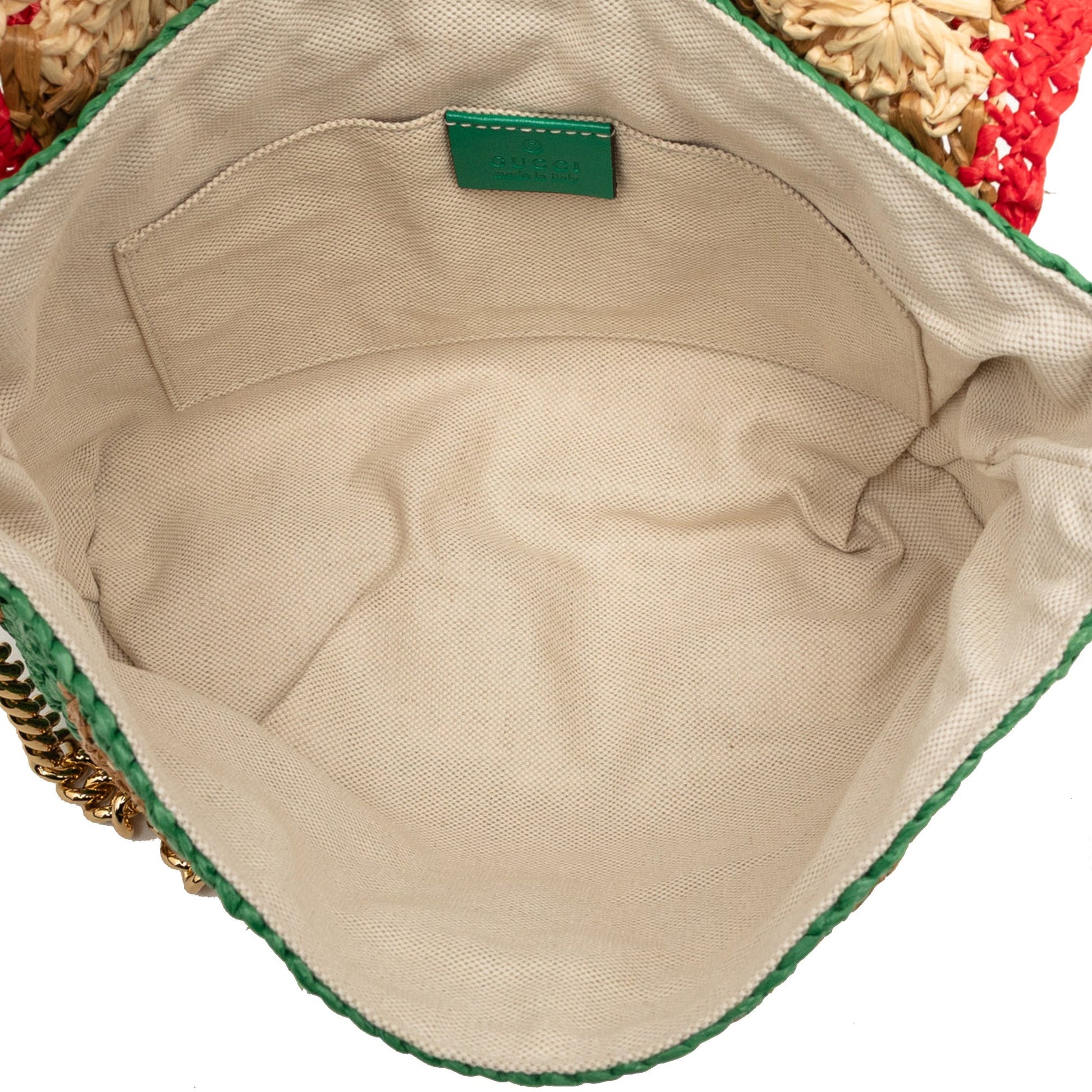 Gucci Small GG Marmont Raffia Crossbody