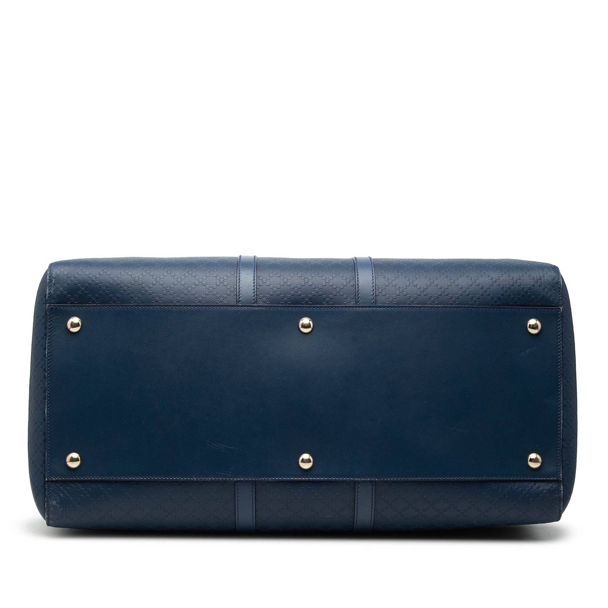 Large Diamante Bright Leather Carry On Duffle Bag