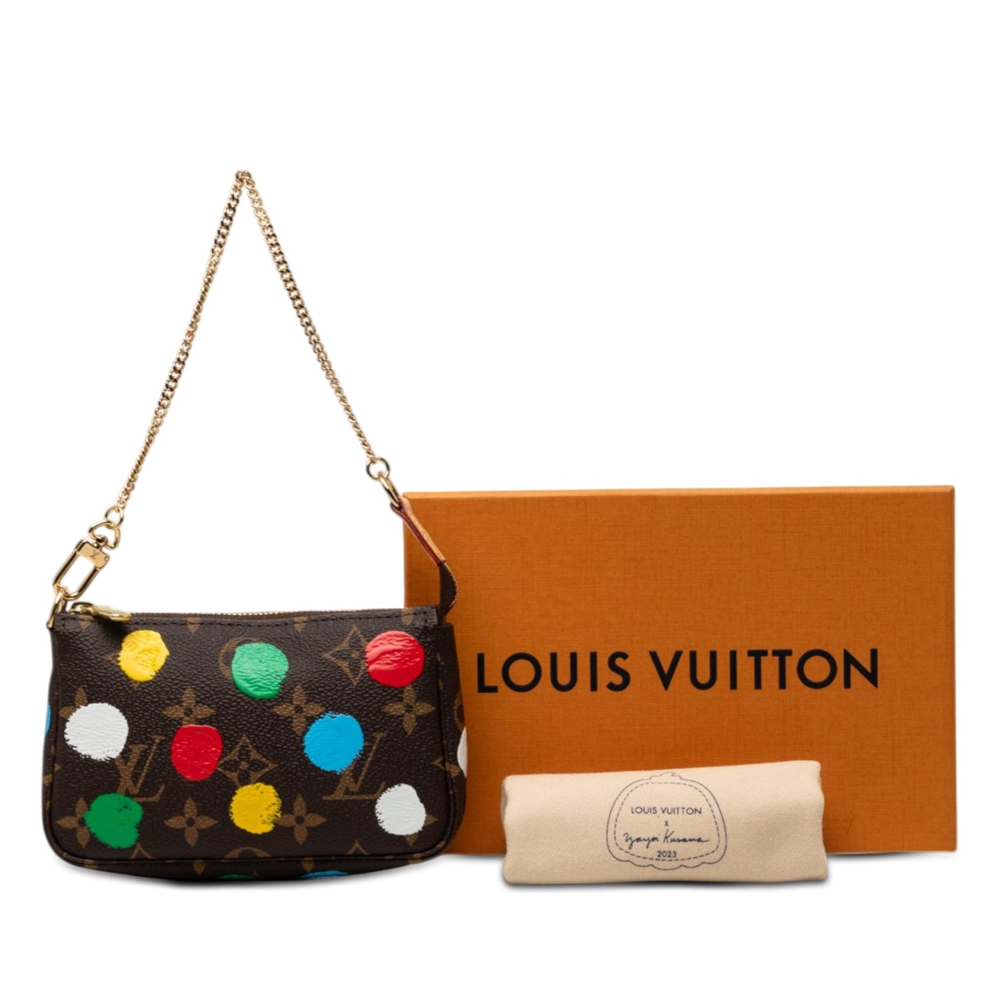 Louis Vuitton Yayoi Kusama Monogram Painted Dots Mini Pochette Accessoires