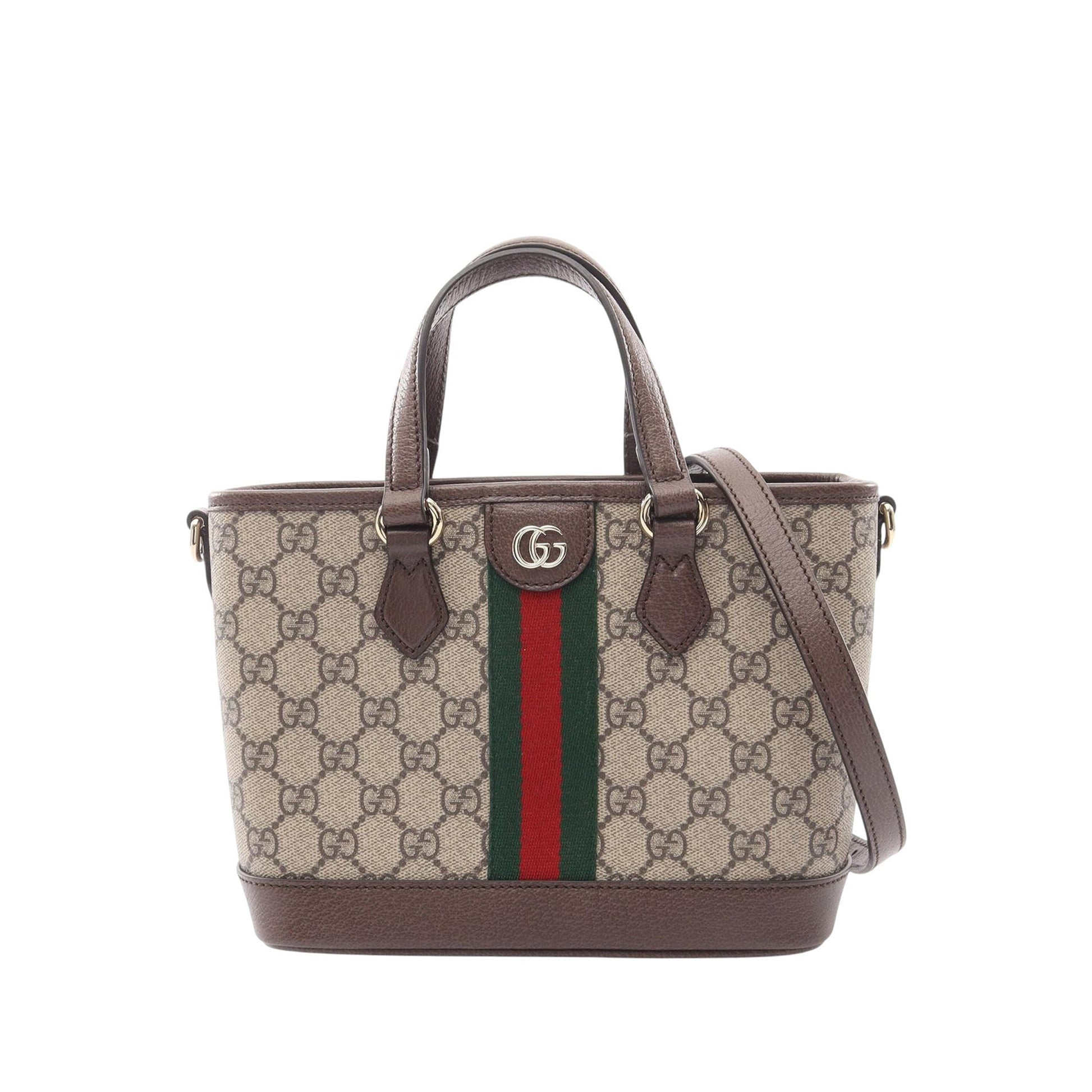Gucci Small GG Supreme Web Ophidia Satchel