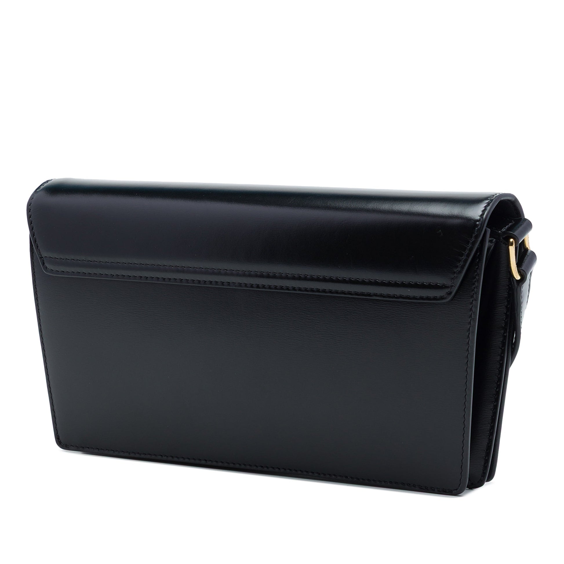 Celine Shiny Calfskin Strass Triomphe Trapeze Shoulder Bag