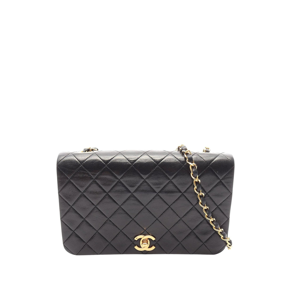 Chanel CC Quilted Lambskin Full Single Flap