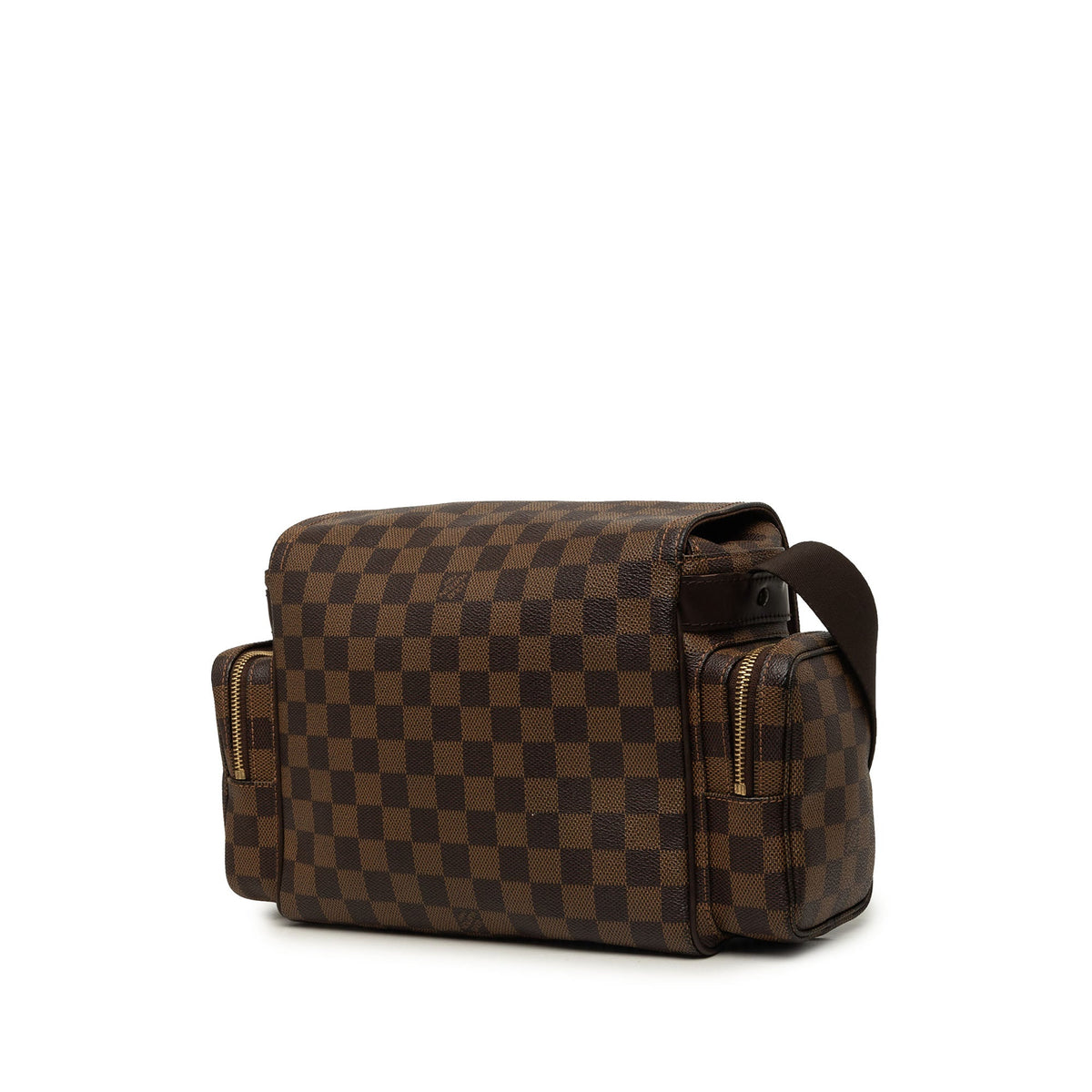 Louis Vuitton Damier Ebene Melville Reporter — Brown