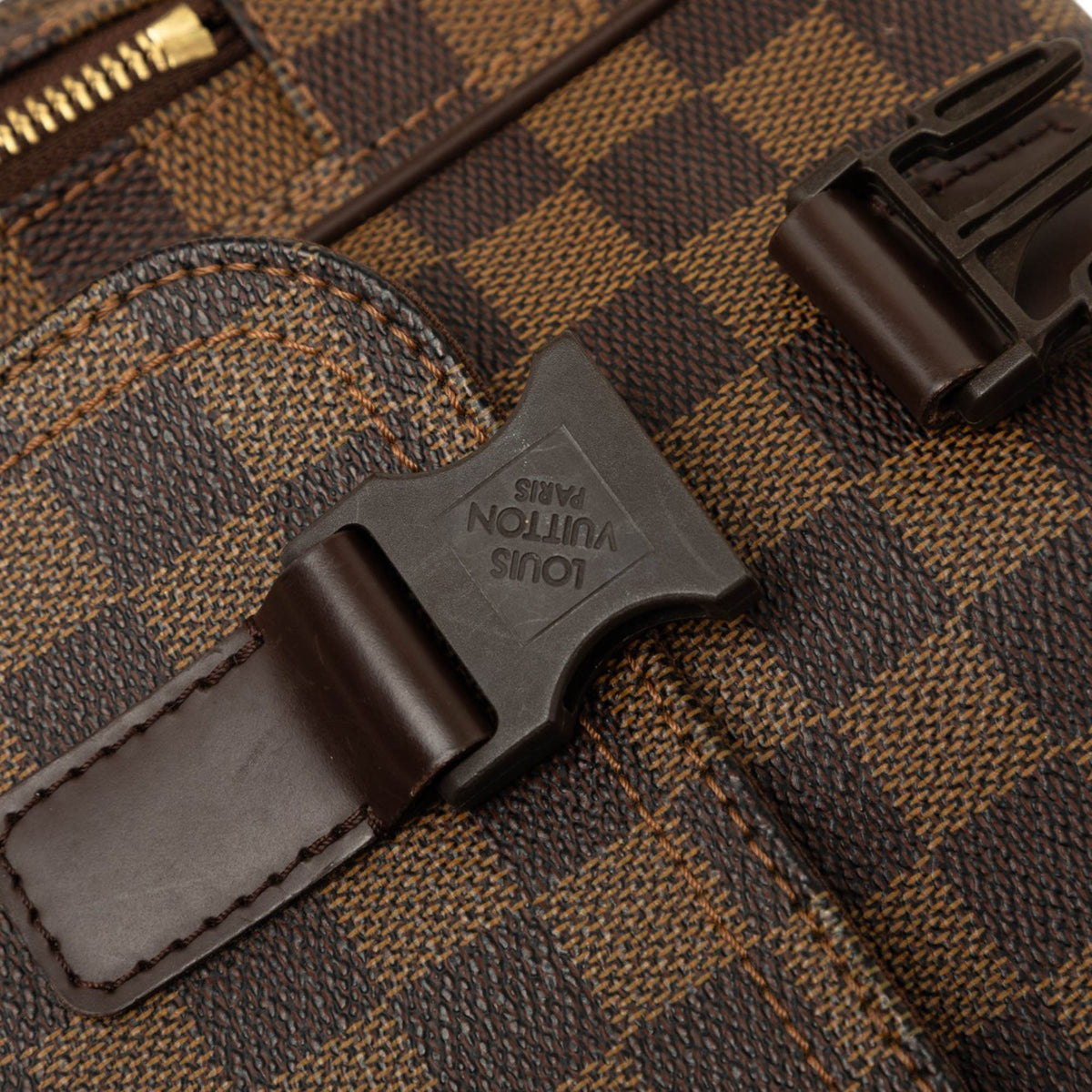 Louis Vuitton Damier Ebene Melville Reporter — Brown