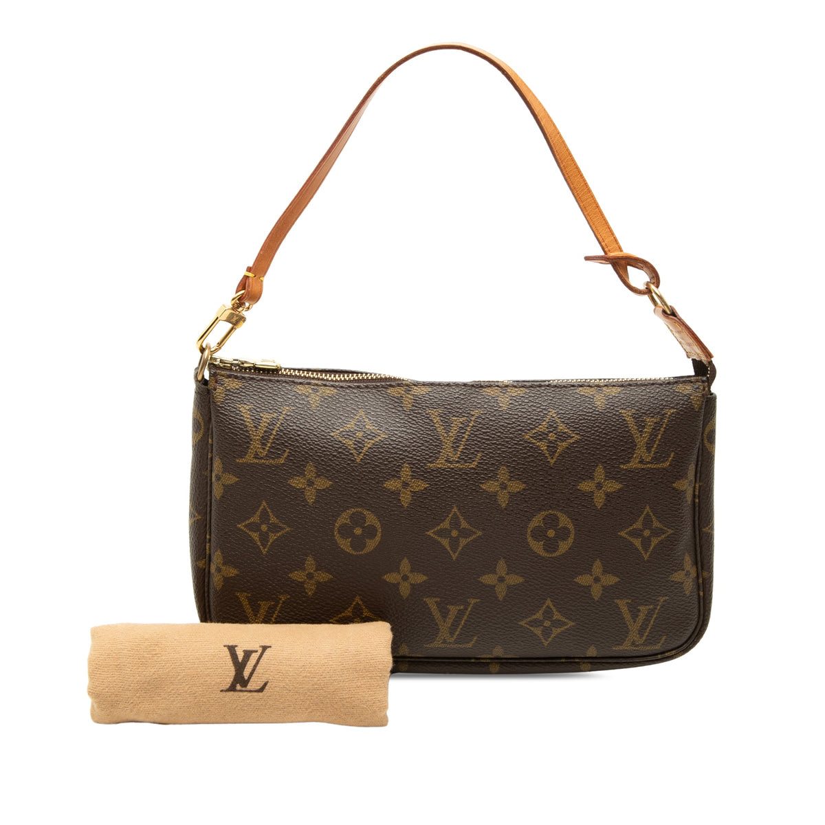 Louis Vuitton Monogram Pochette Accessoires — Brown