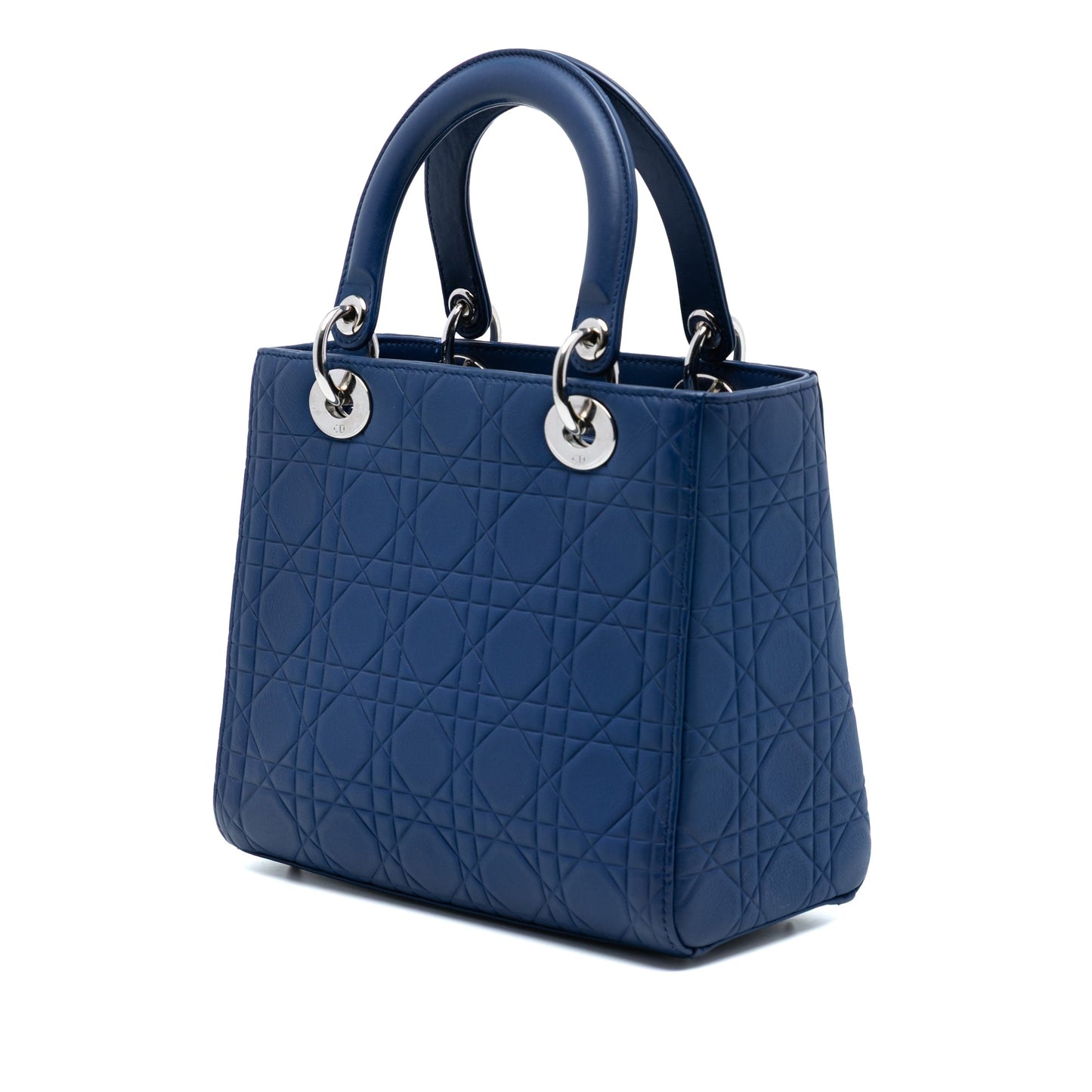 Dior Medium Ultra Matte Calfskin Cannage Embossed Lady Dior