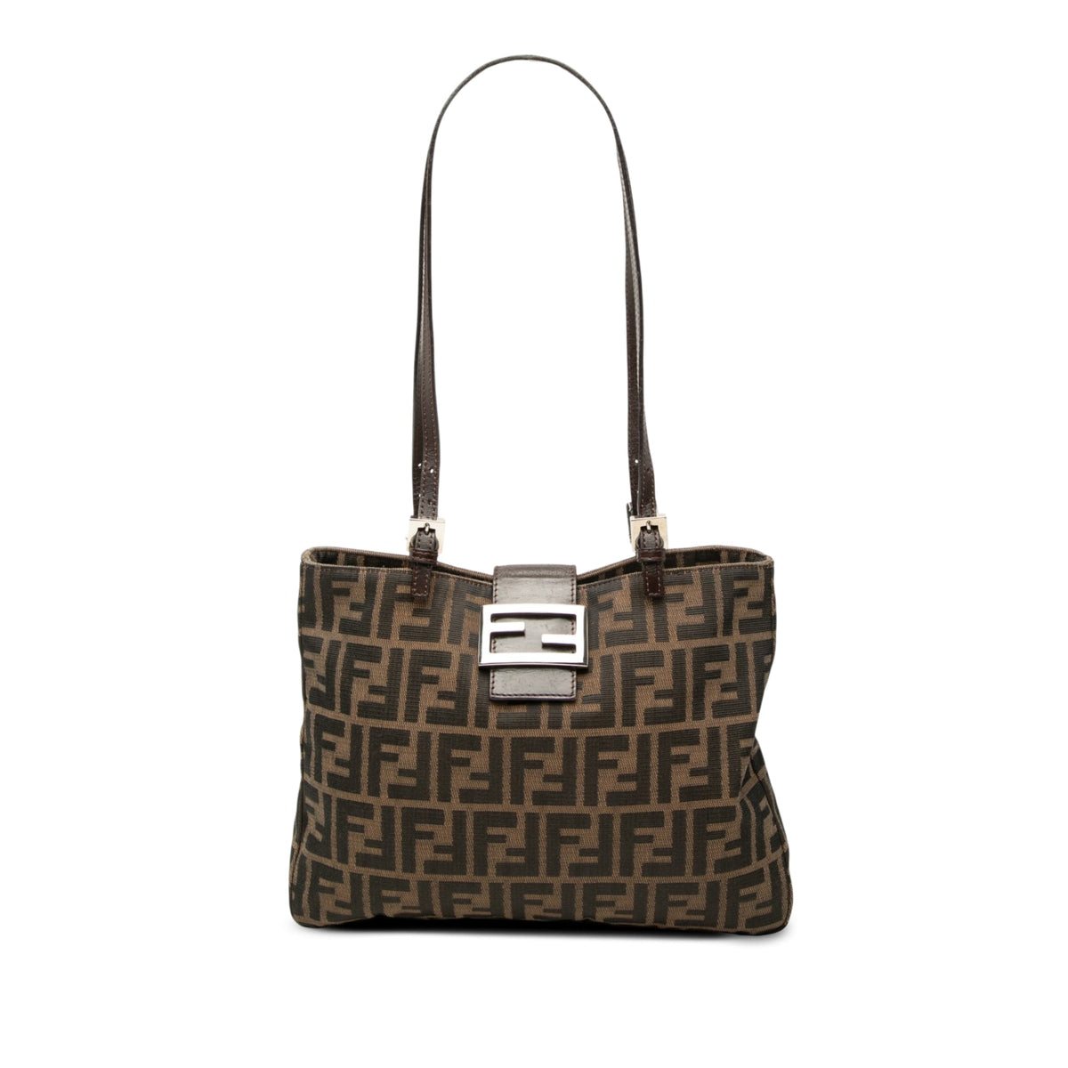 Fendi Zucca Canvas Shoulder Bag