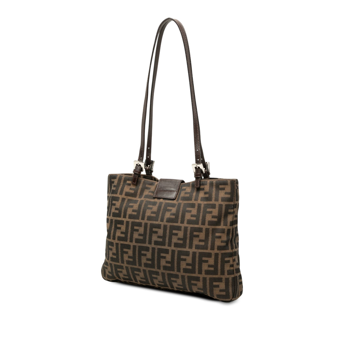 Fendi Zucca Canvas Shoulder Bag