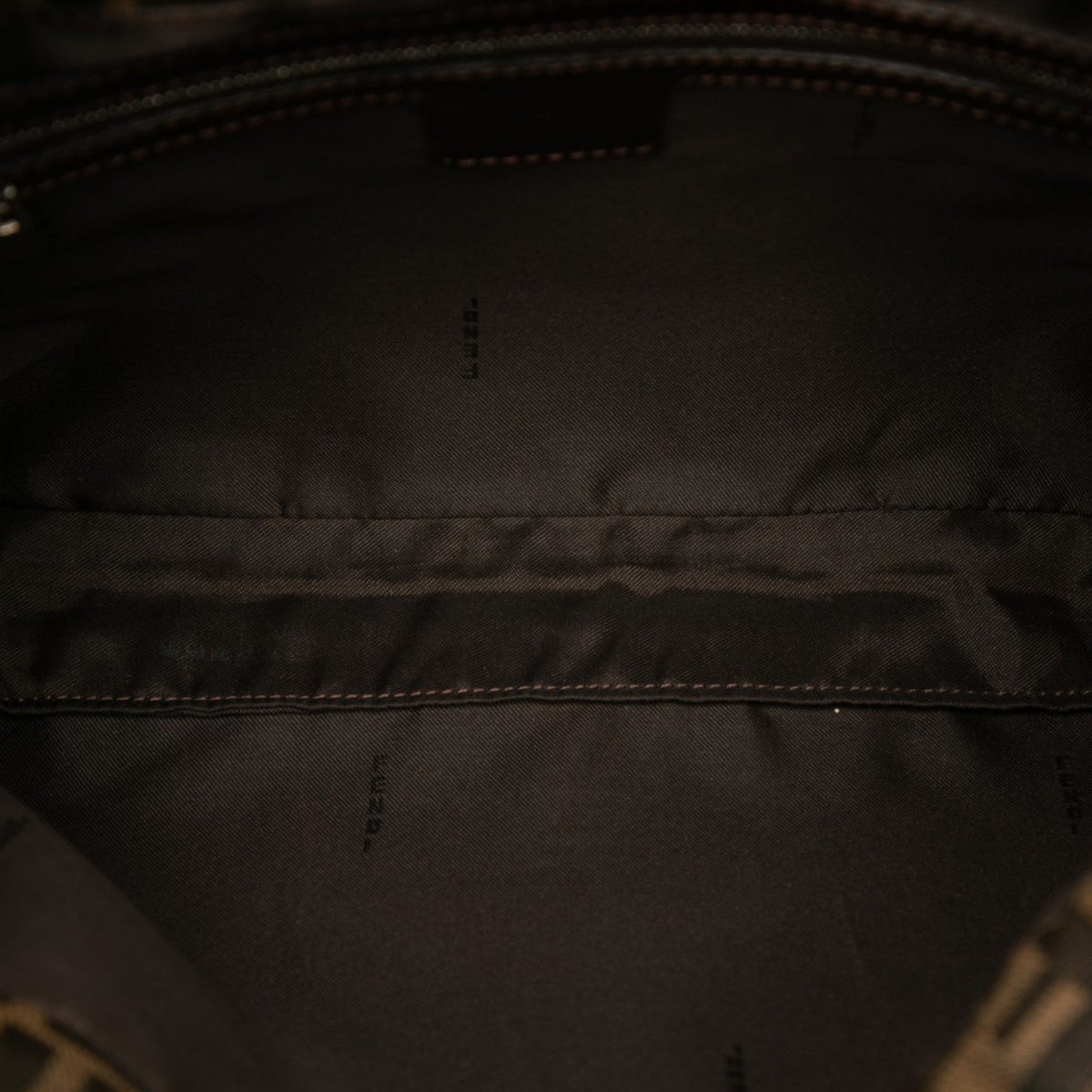 Fendi Zucca Canvas Shoulder Bag