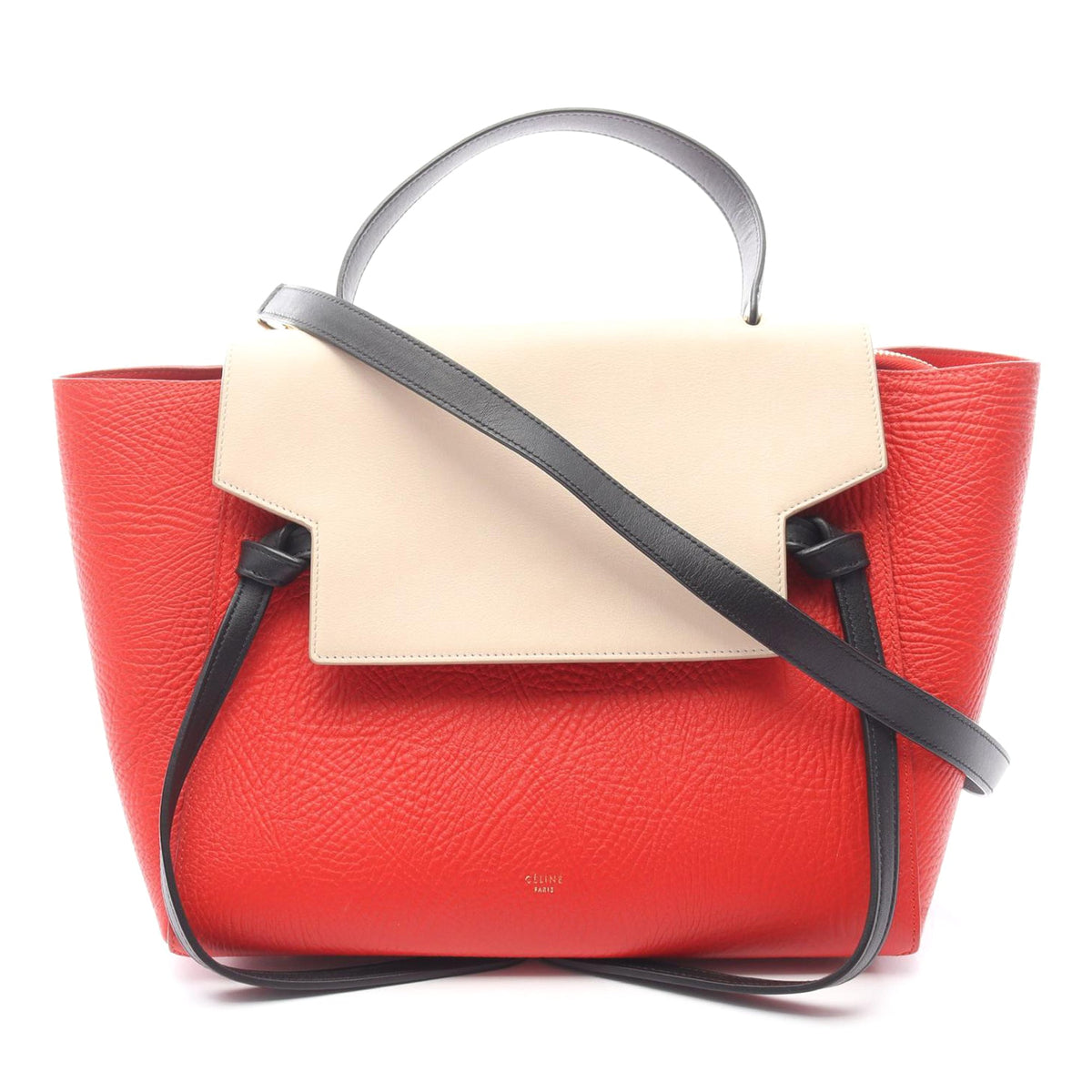 Celine Mini Tricolor Grained Calfskin Belt Bag