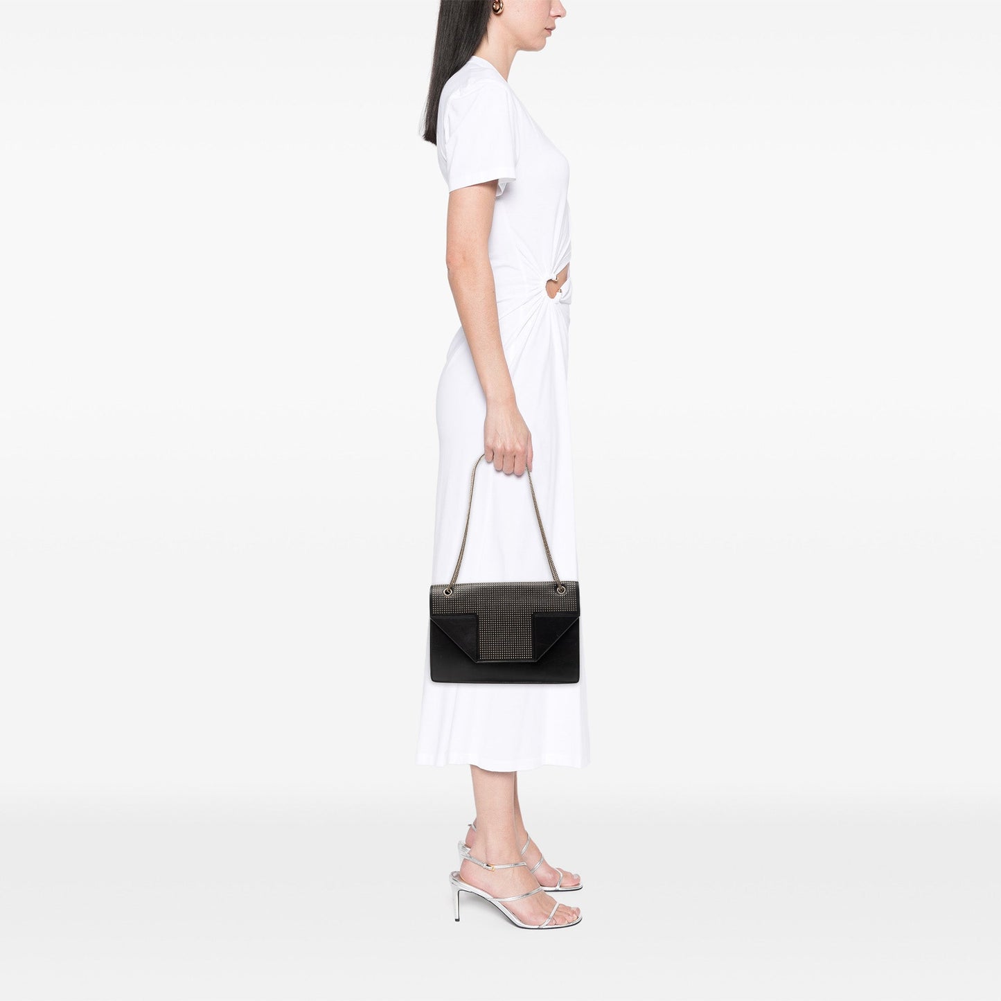 Saint Laurent Medium Studded Leather Betty Shoulder Bag