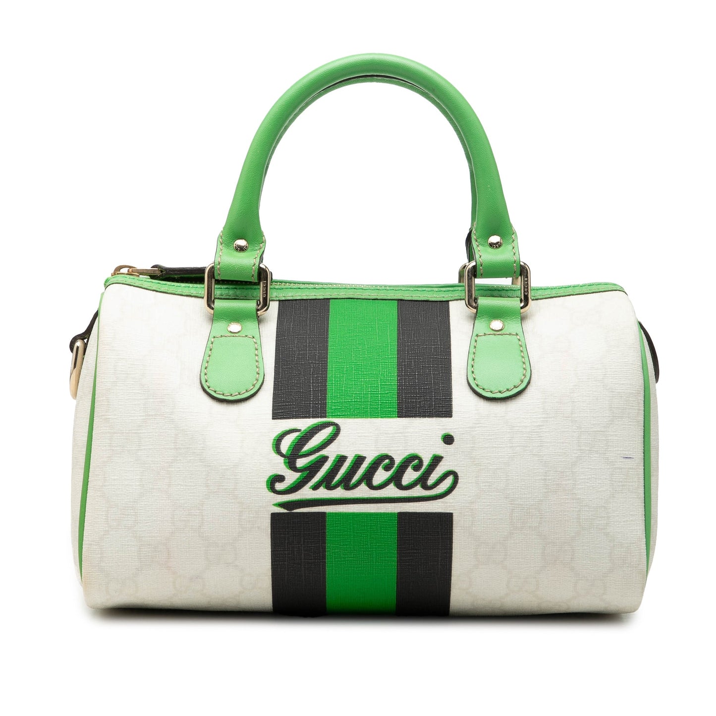 Gucci Small GG Supreme Joy Web Boston Bag