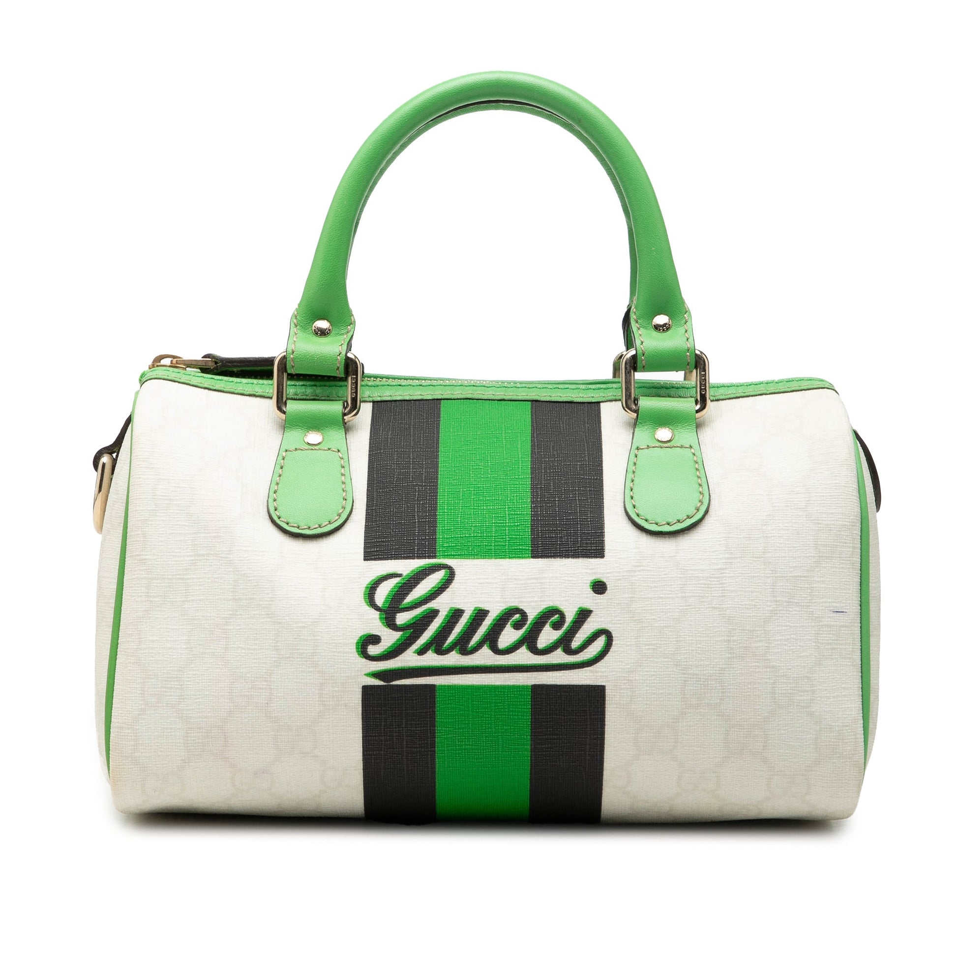 Gucci Small GG Supreme Joy Web Boston Bag
