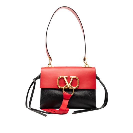 Valentino Small Colorblock Calfskin Vring Shoulder Bag