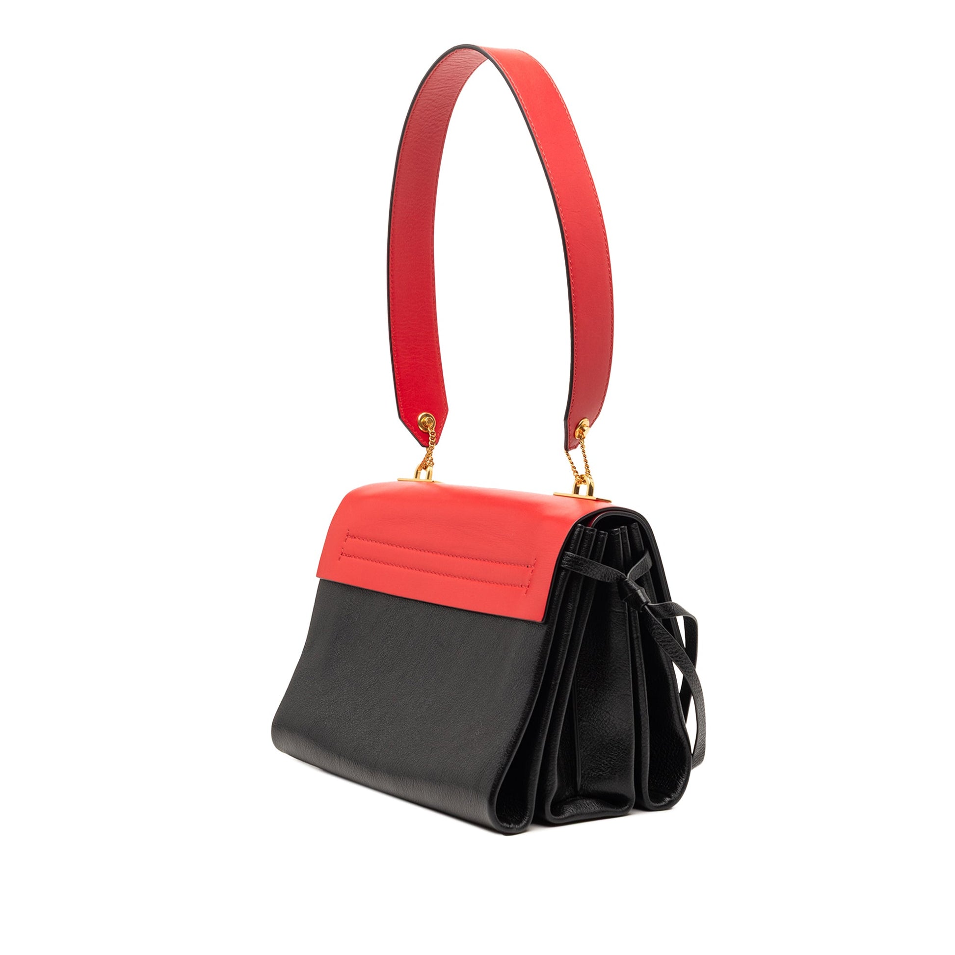 Valentino Small Colorblock Calfskin Vring Shoulder Bag