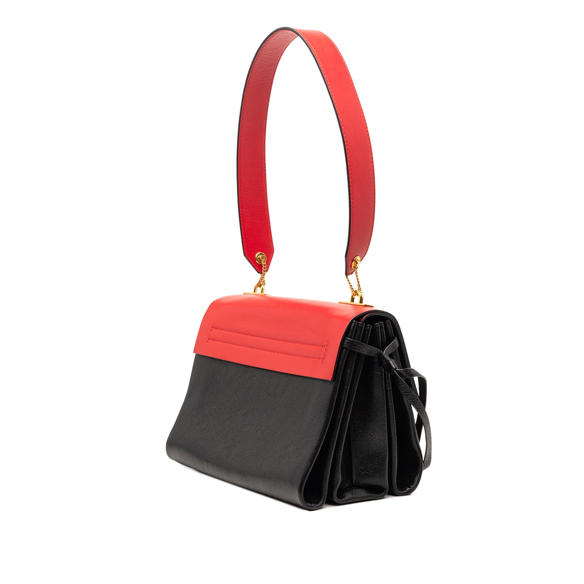 Valentino Small Colorblock Calfskin Vring Shoulder Bag