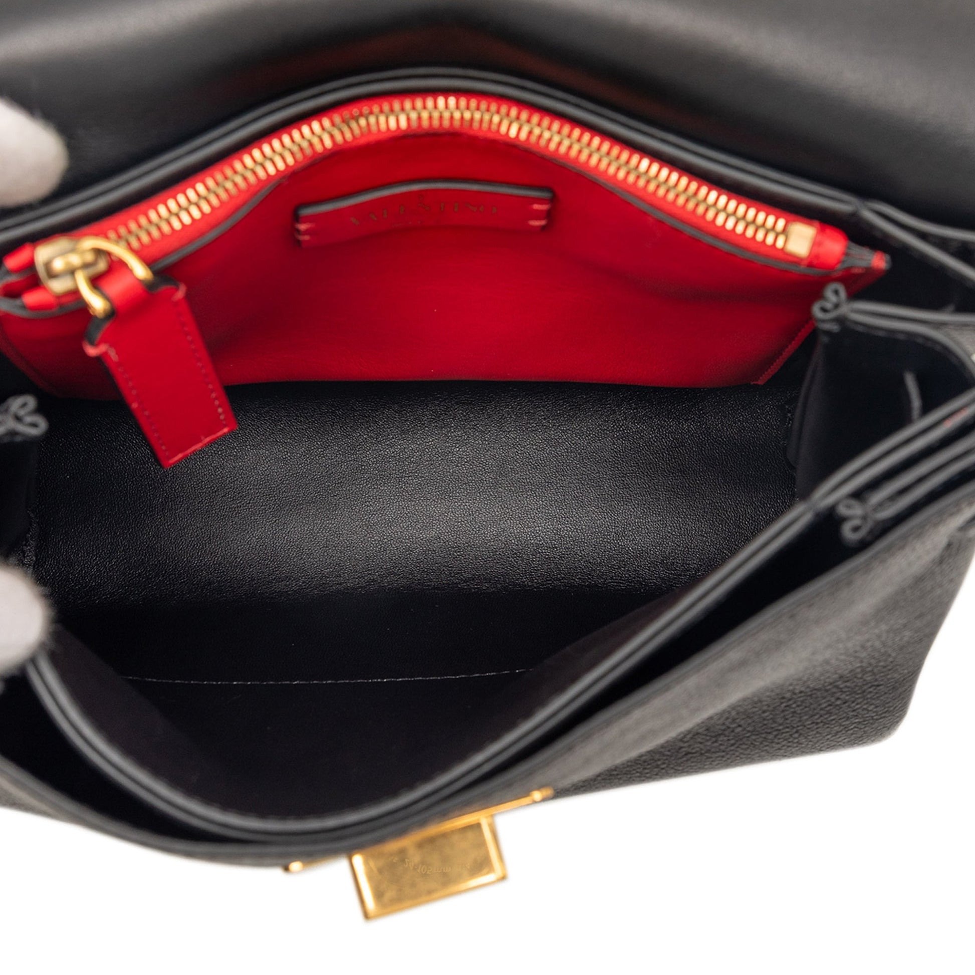 Valentino Small Colorblock Calfskin Vring Shoulder Bag