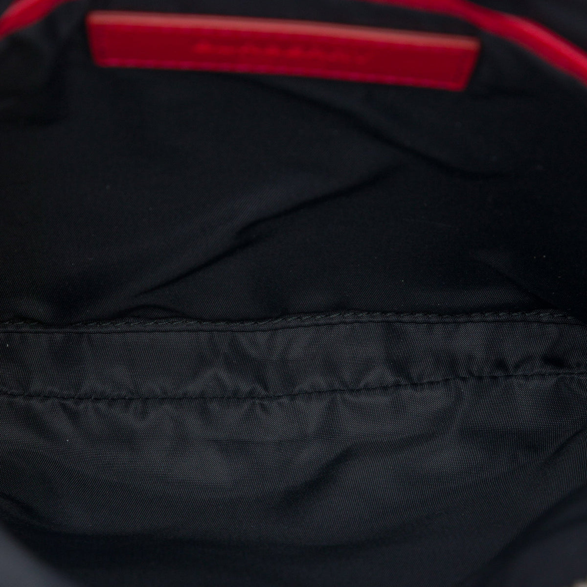 Burberry TB Monogram Nylon Flat Messenger Bag — Beige