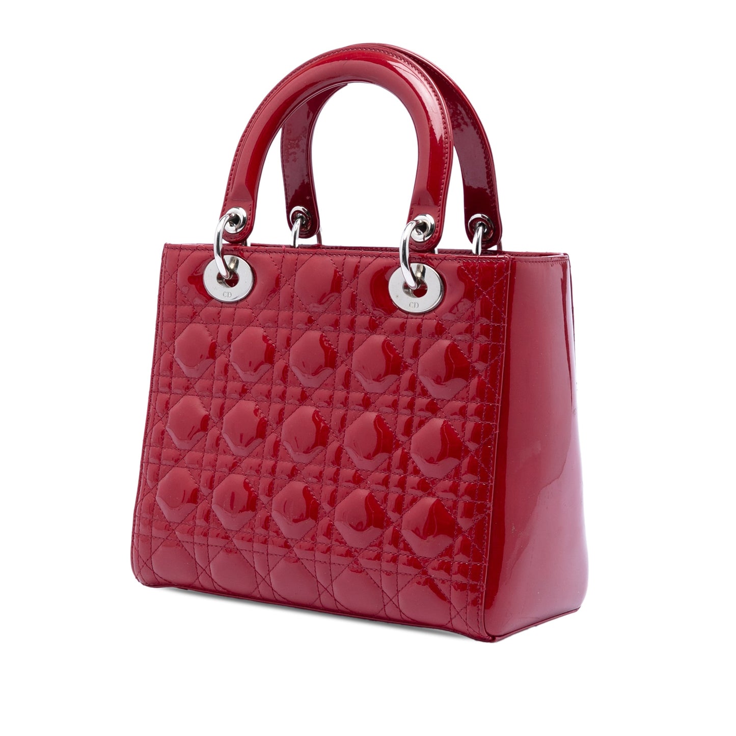 Dior Medium Patent Cannage Lady Dior