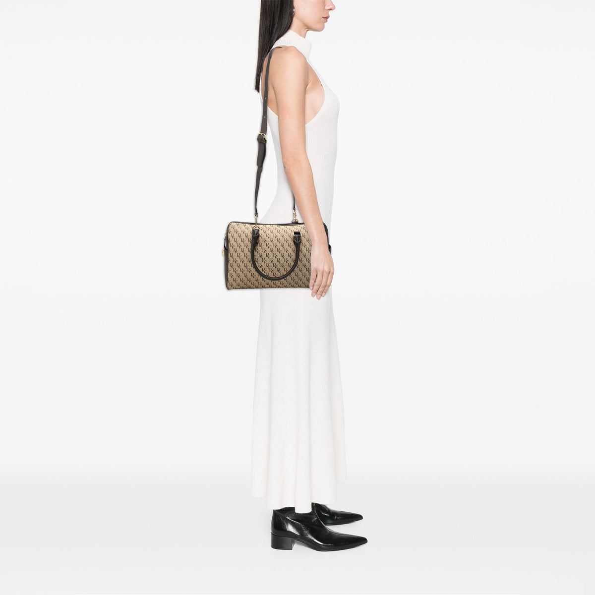 Bottega Veneta BV Monogram Canvas Satchel